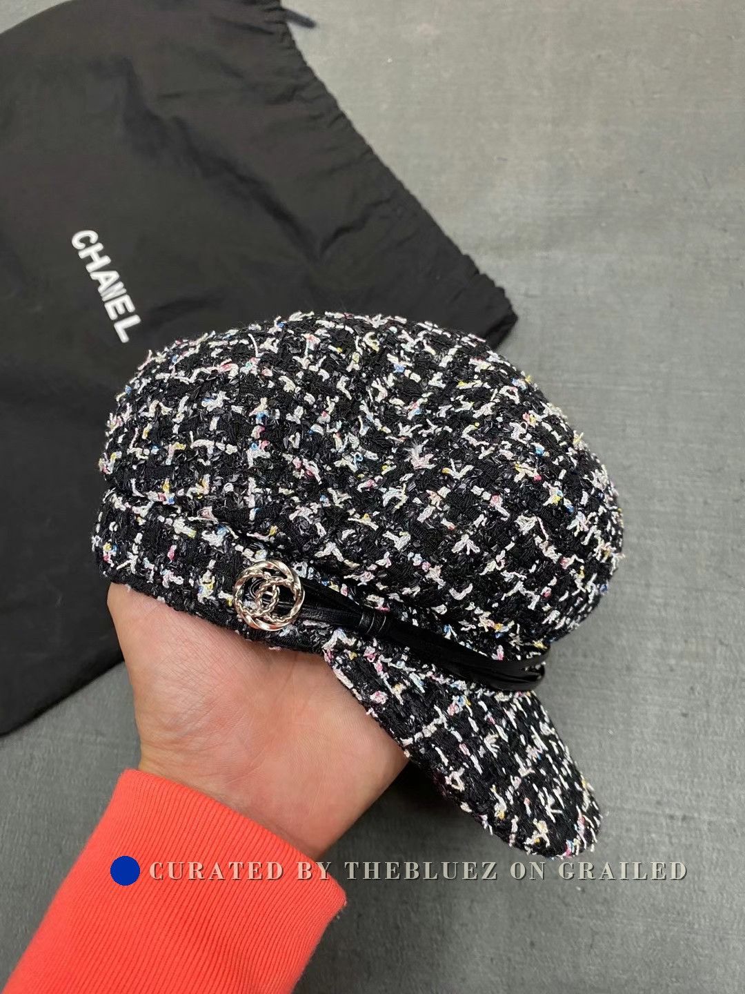 Chanel Chanel Tweed Beret Size ONE SIZE - 2 Thumbnail