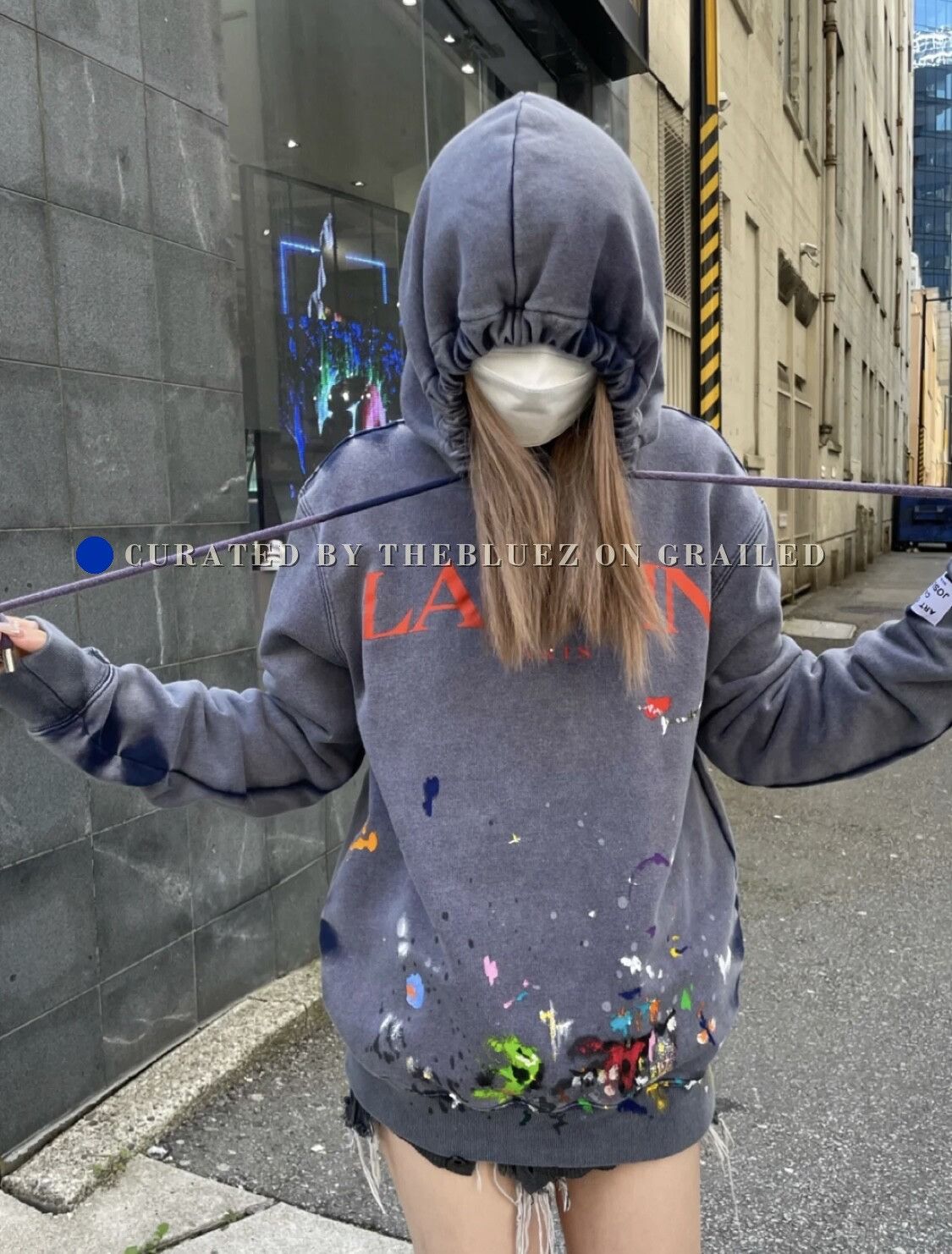 Lanvin Lanvin x Gallery Dept Splatter Logo Hoodie Size US S / EU 44-46 / 1 - 9 Thumbnail
