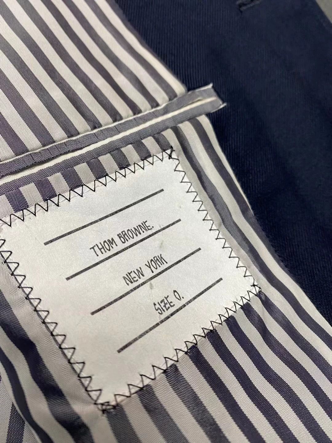 Thom Browne Thom Browne TB Dark Blue Wool Suit Size US XS / EU 42 / 0 - 8 Thumbnail