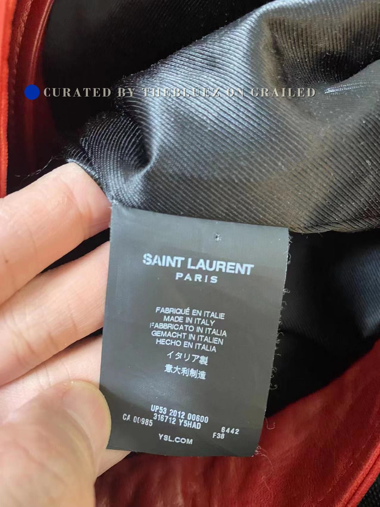 Hedi Slimane Saint Laurent SLP L01 Red Leather Jacket Size S / US 4 / IT 40 - 7 Thumbnail
