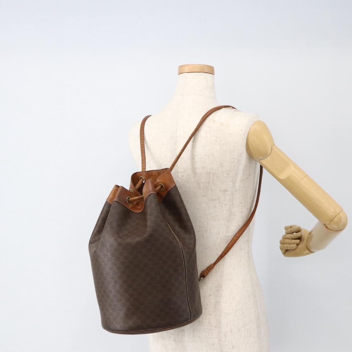Celine Celine Vintage Macadam Backpack Canvas and Leather Size ONE SIZE - 12 Thumbnail