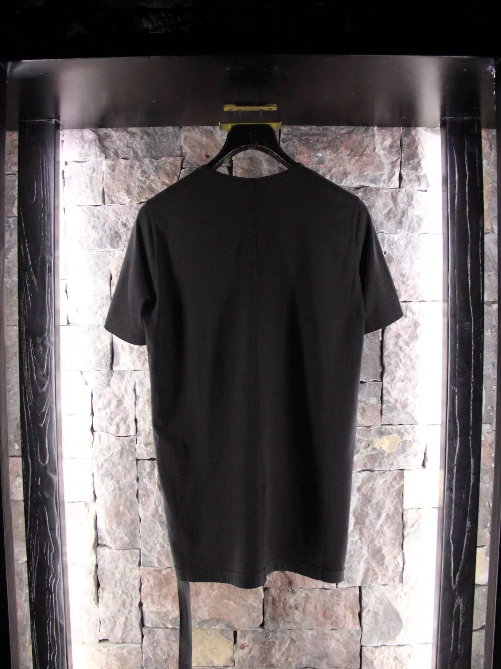 Rick Owens Rick Owens Black Short Sleeve Shirts Men xl Size US XL / EU 56 / 4 - 2 Thumbnail