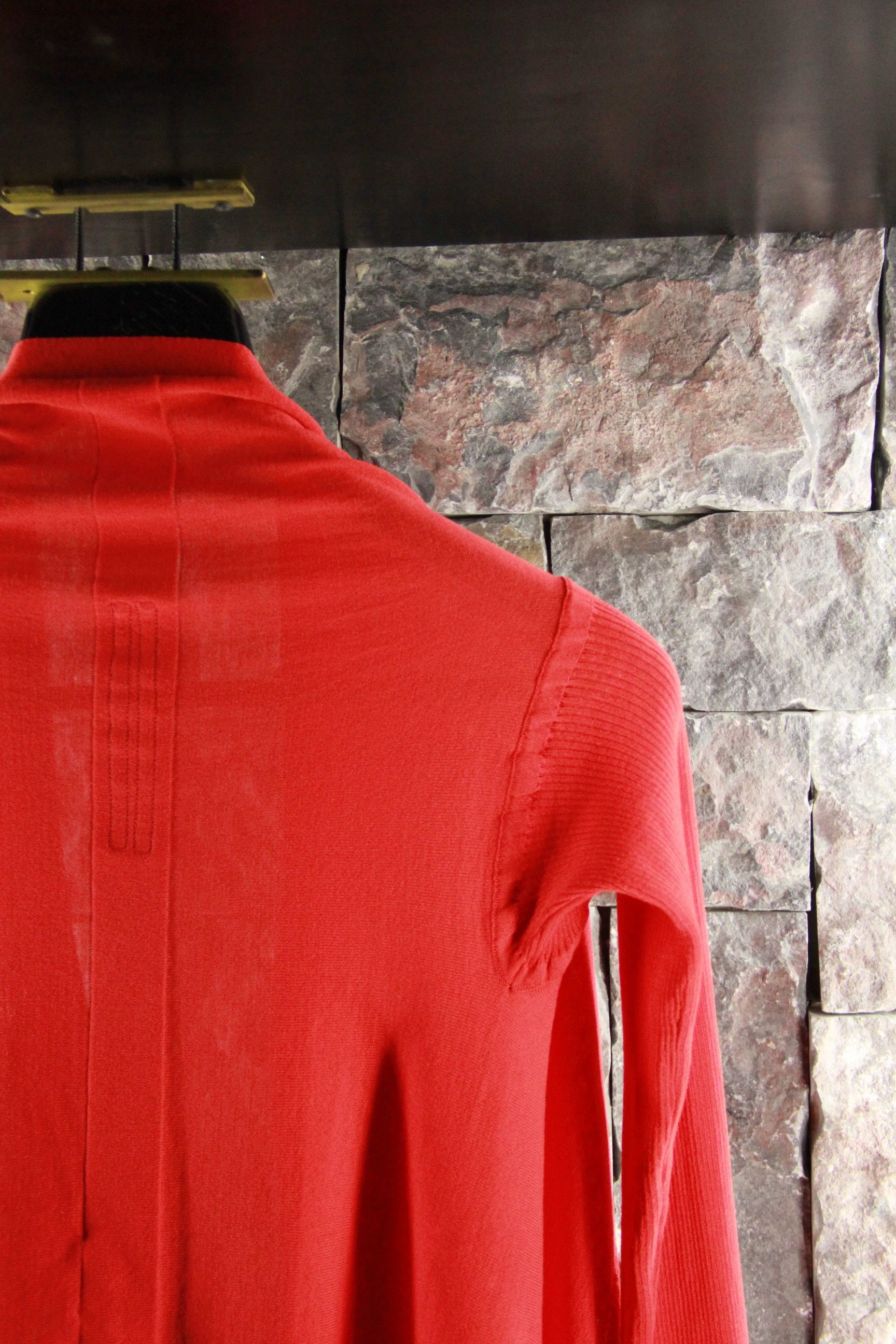 Rick Owens Rick Owens Red Sweater Men s Size US S / EU 44-46 / 1 - 4 Thumbnail