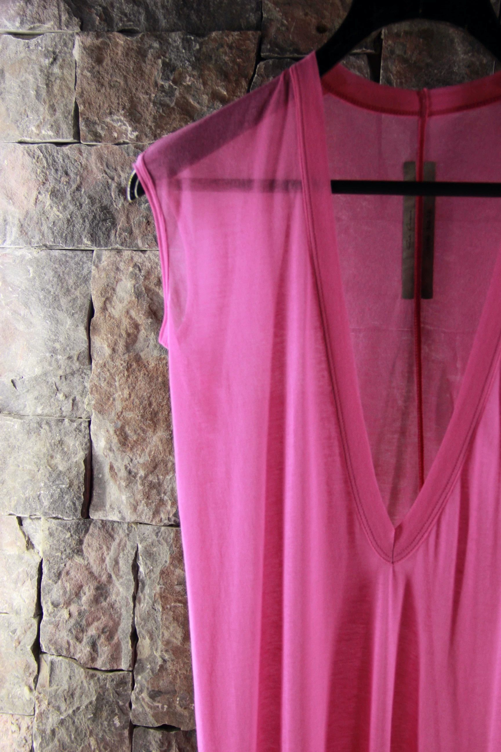 Rick Owens Rick Owens Pink Tank Top Men m Size US M / EU 48-50 / 2 - 4 Thumbnail