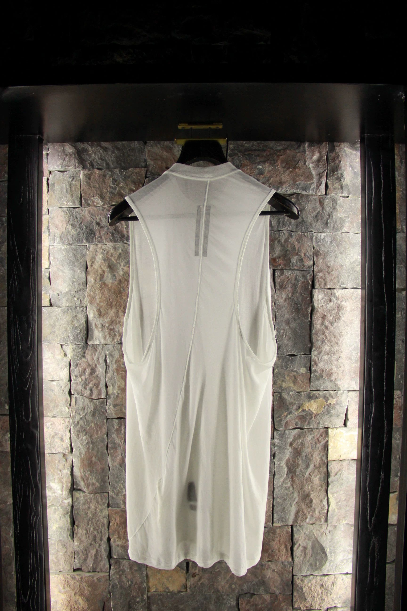 Rick Owens Rick Owens White Tank Top Men m Size US M / EU 48-50 / 2 - 2 Thumbnail