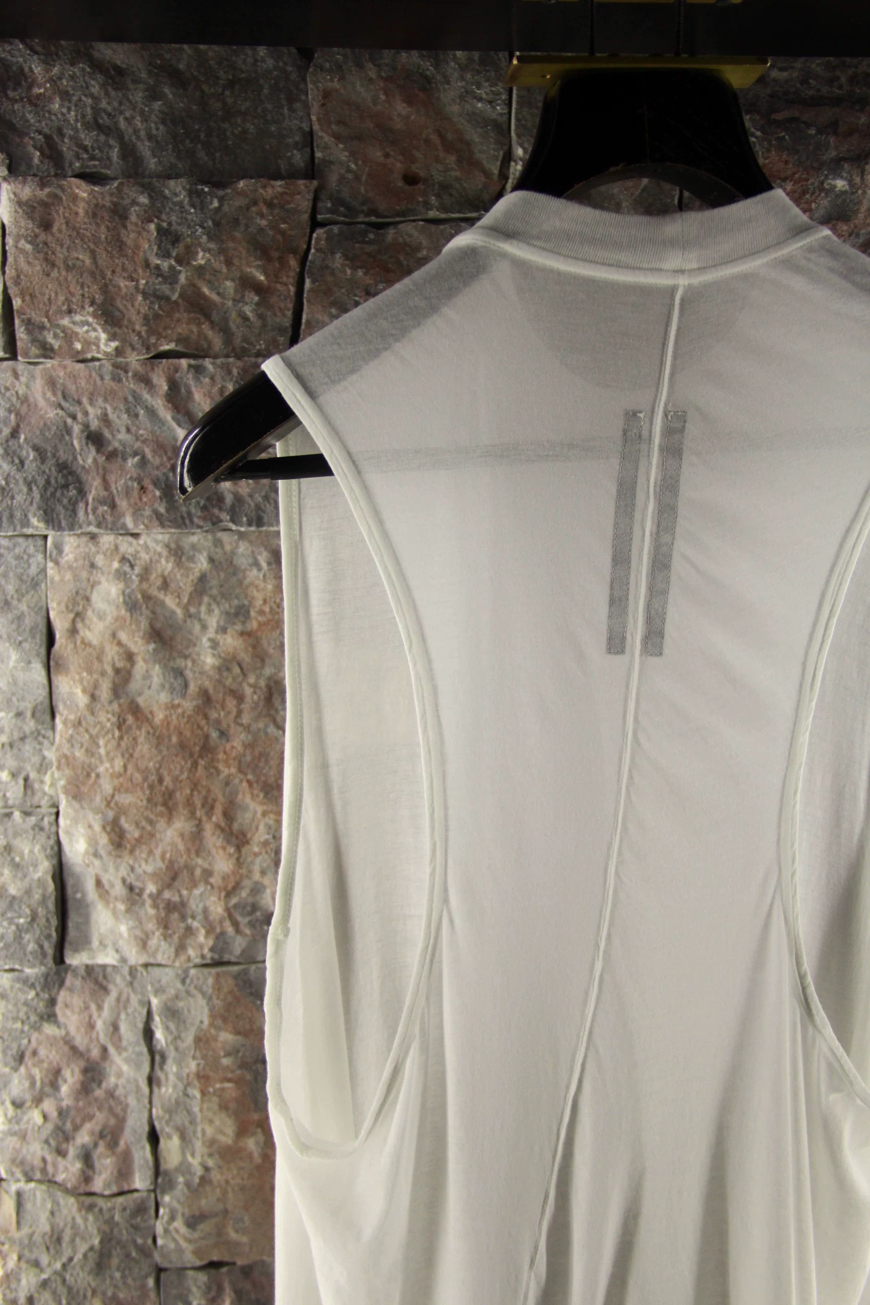 Rick Owens Rick Owens White Tank Top Men m Size US M / EU 48-50 / 2 - 4 Thumbnail