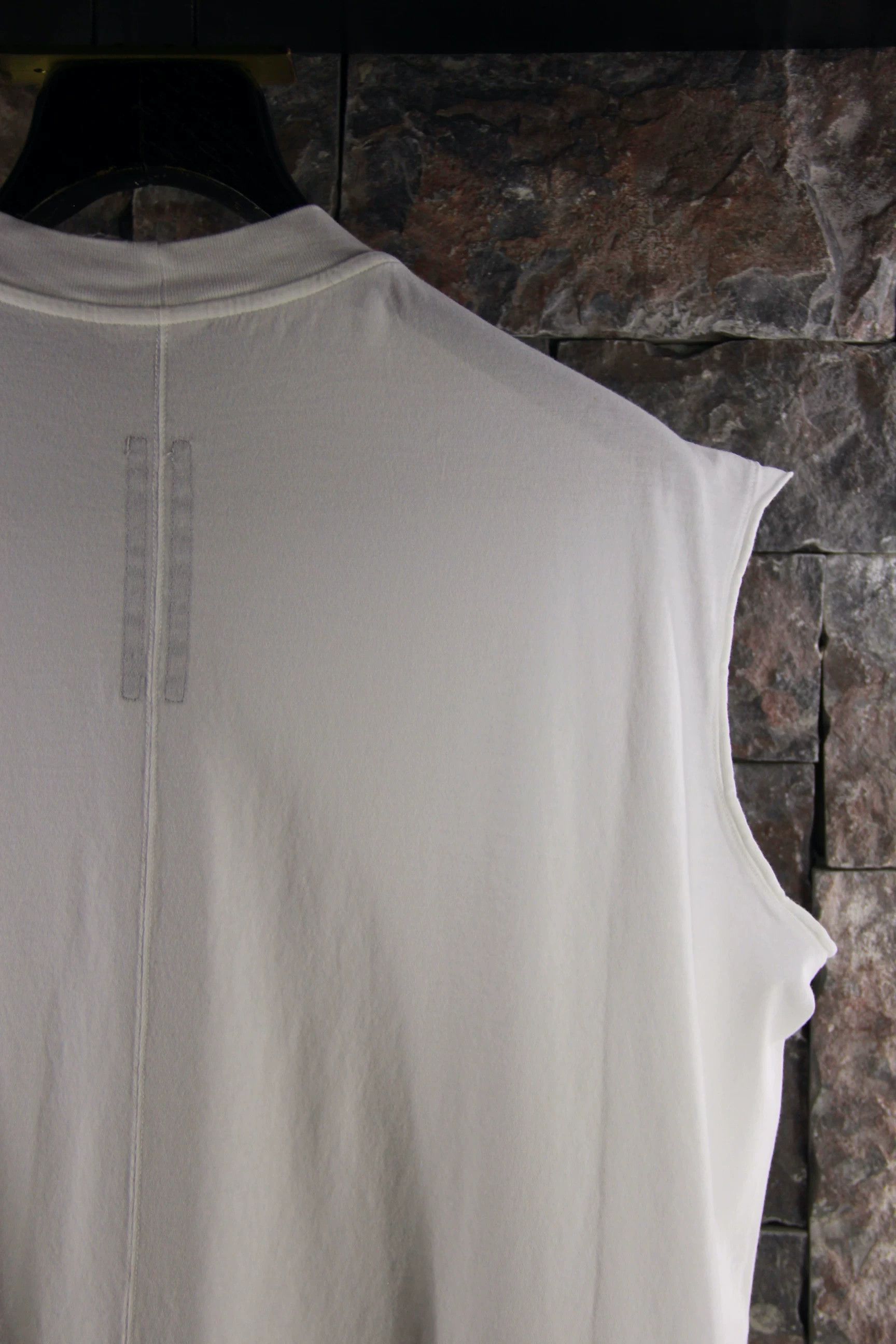 Rick Owens Rick Owens White Tank Top Men m Size US M / EU 48-50 / 2 - 4 Thumbnail