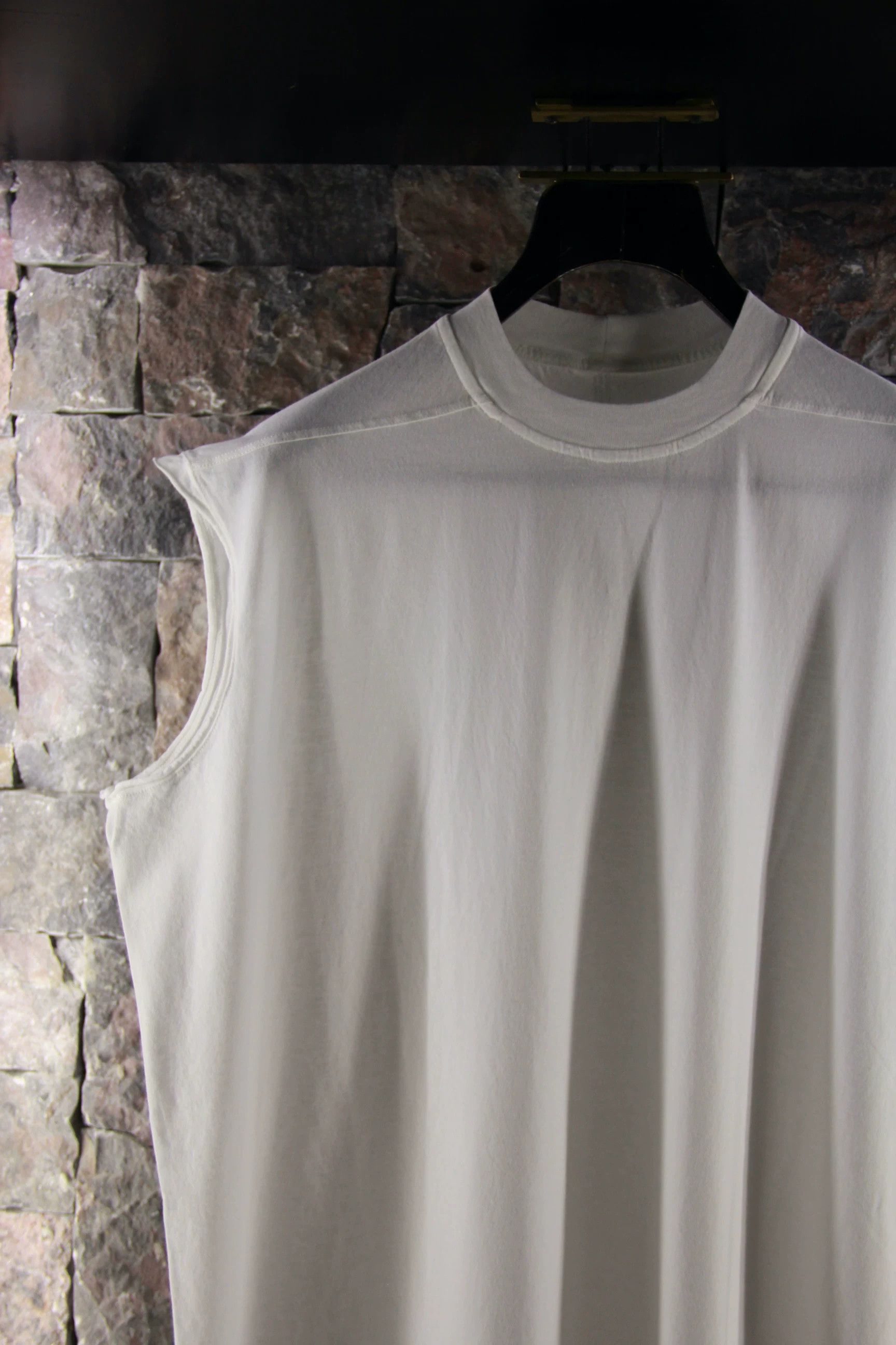 Rick Owens Rick Owens White Tank Top Men m Size US M / EU 48-50 / 2 - 3 Thumbnail