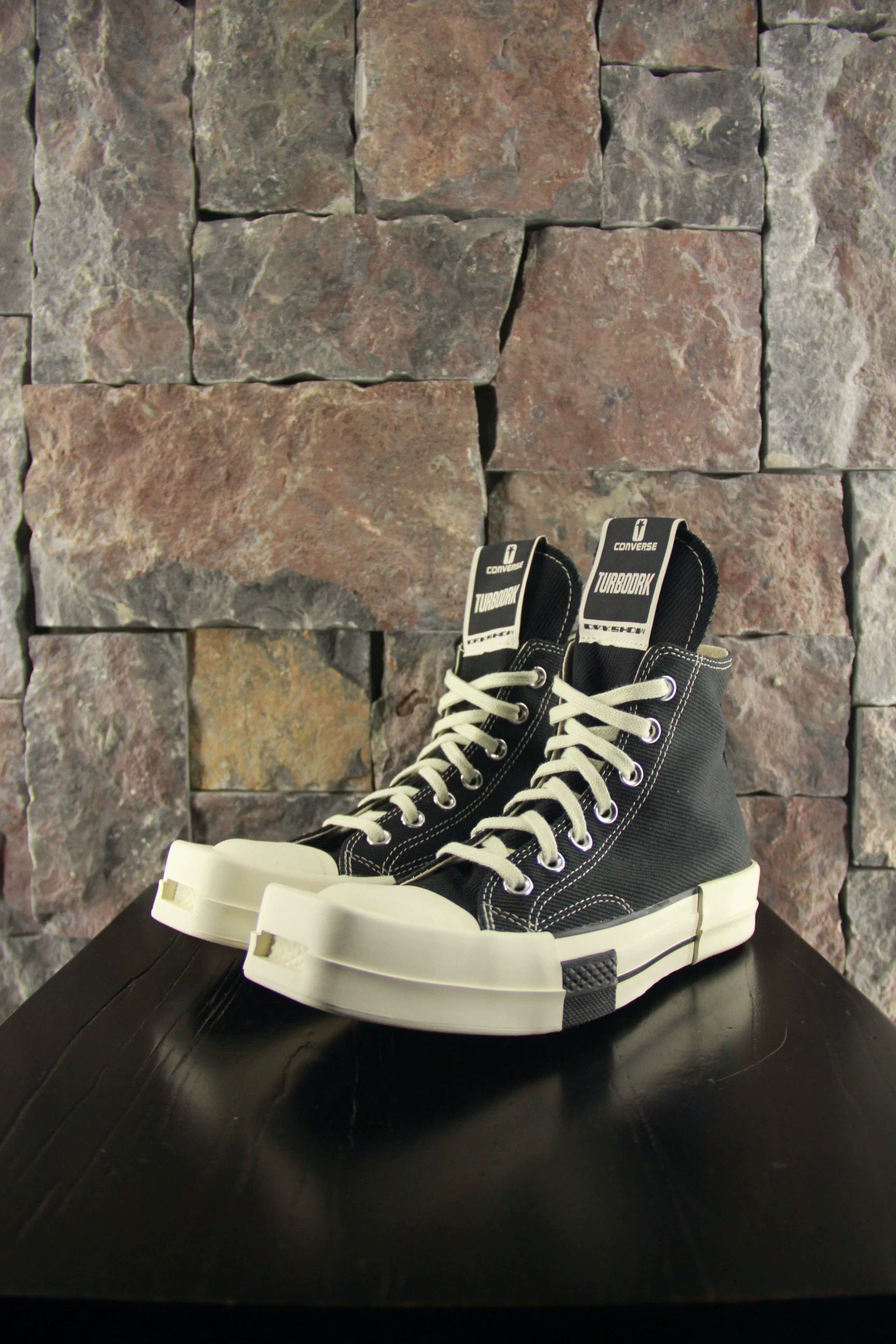 Rick Owens Rick Owens Black Hitop Sneakers Men 9 Size US 9 / EU 42 - 4 Thumbnail