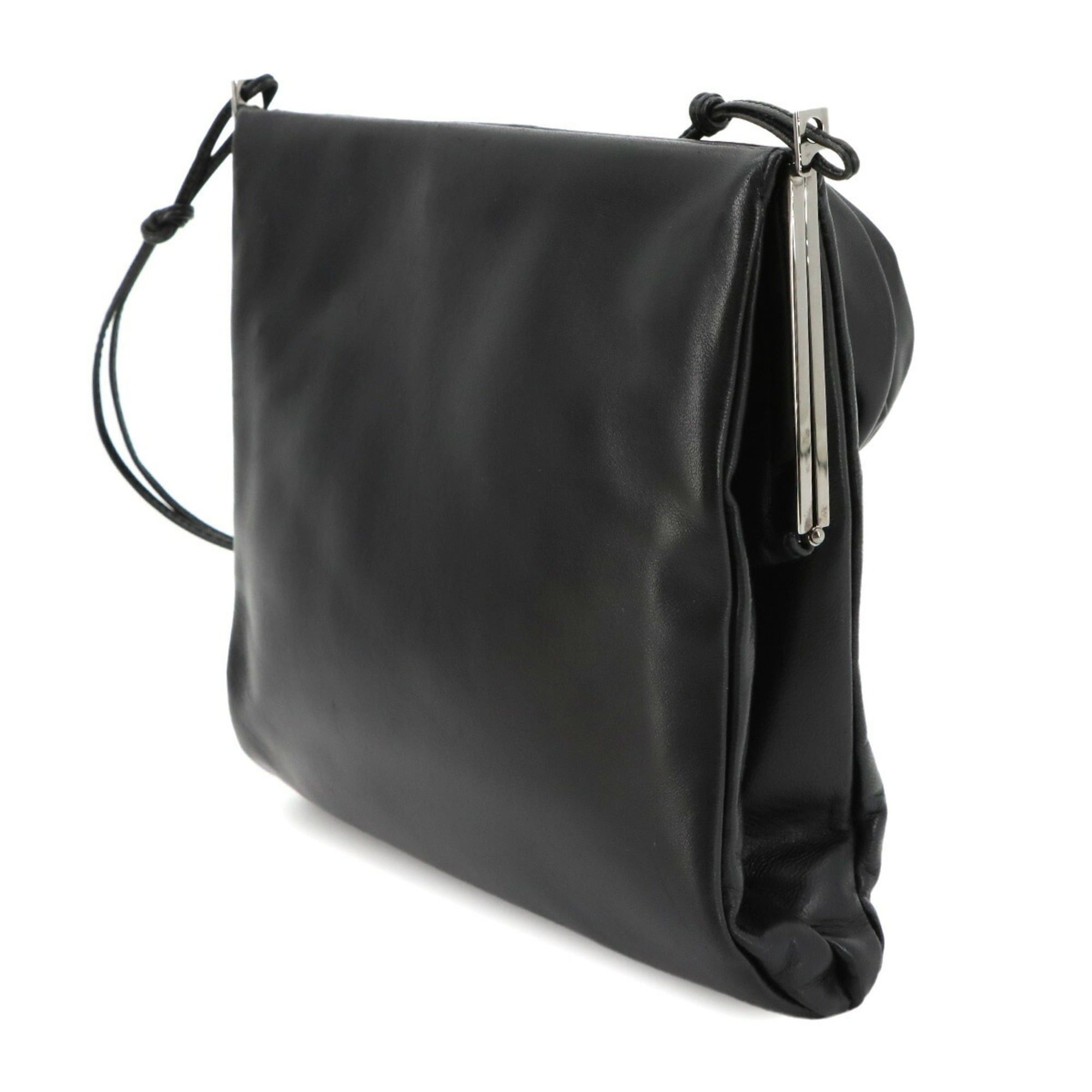 Gucci Gucci Handbag Leather Black 005 0780 Silver Hardware Shoulder Bag Size ONE SIZE - 4 Thumbnail