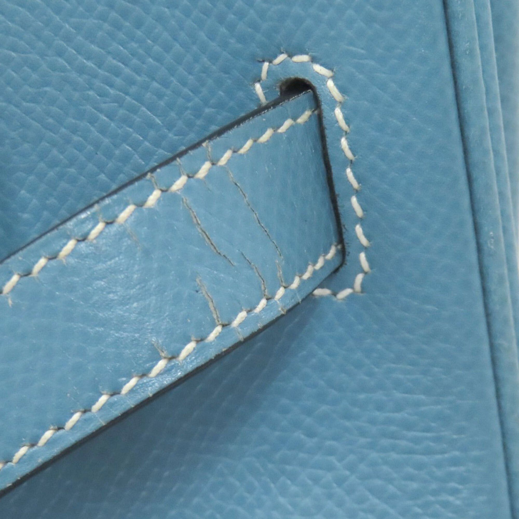 Hermes Hermes Birkin 30 Blue Jean Silver Hardware Handbag Epsom Leather Women's HERMES Size ONE SIZE - 13 Thumbnail