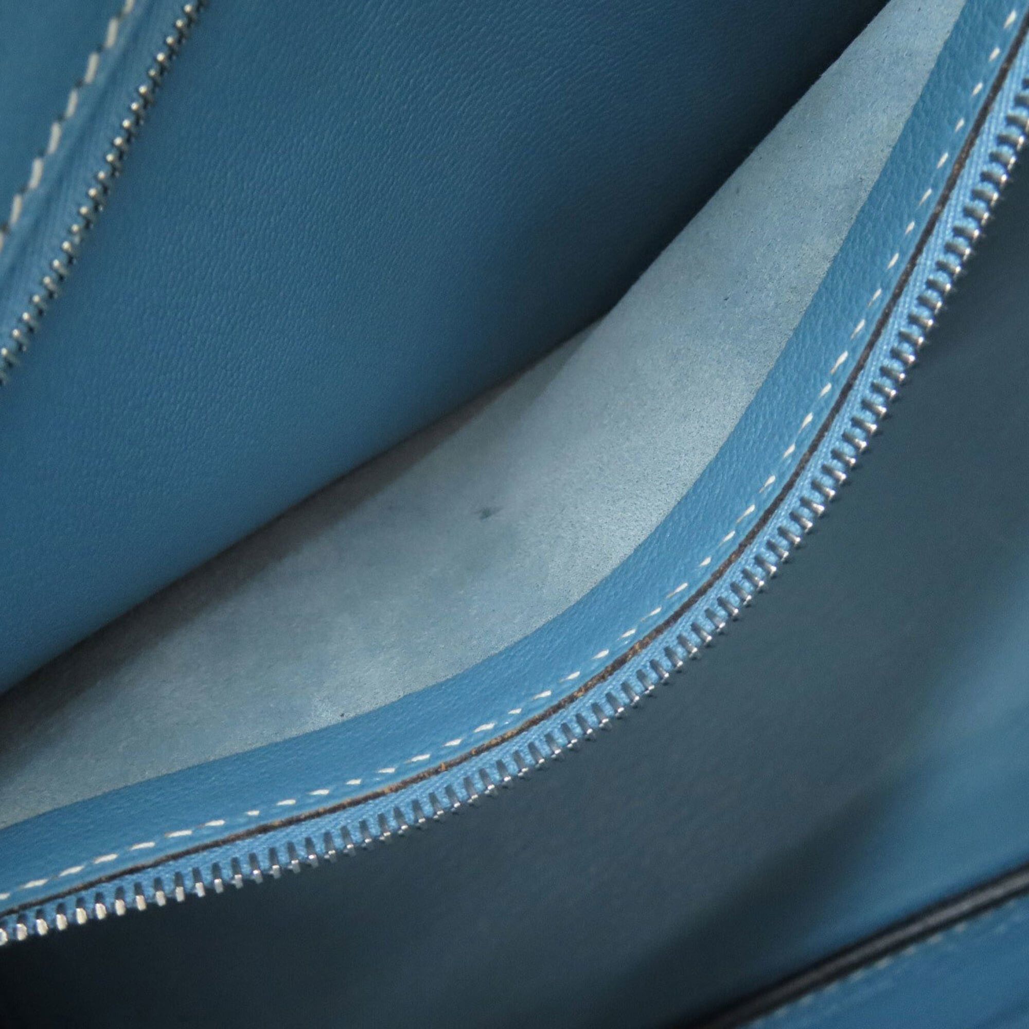 Hermes Hermes Birkin 30 Blue Jean Silver Hardware Handbag Epsom Leather Women's HERMES Size ONE SIZE - 10 Thumbnail