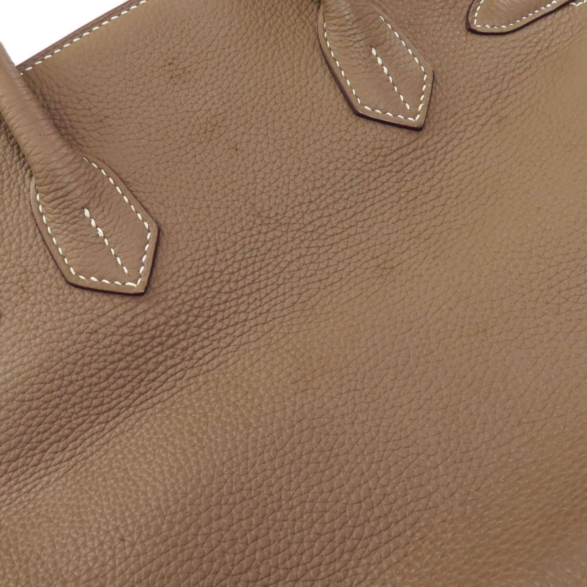 Hermes Hermes Birkin 30 Etoupe Silver Hardware Handbag Taurillon Leather Women's HERMES Size ONE SIZE - 17 Thumbnail