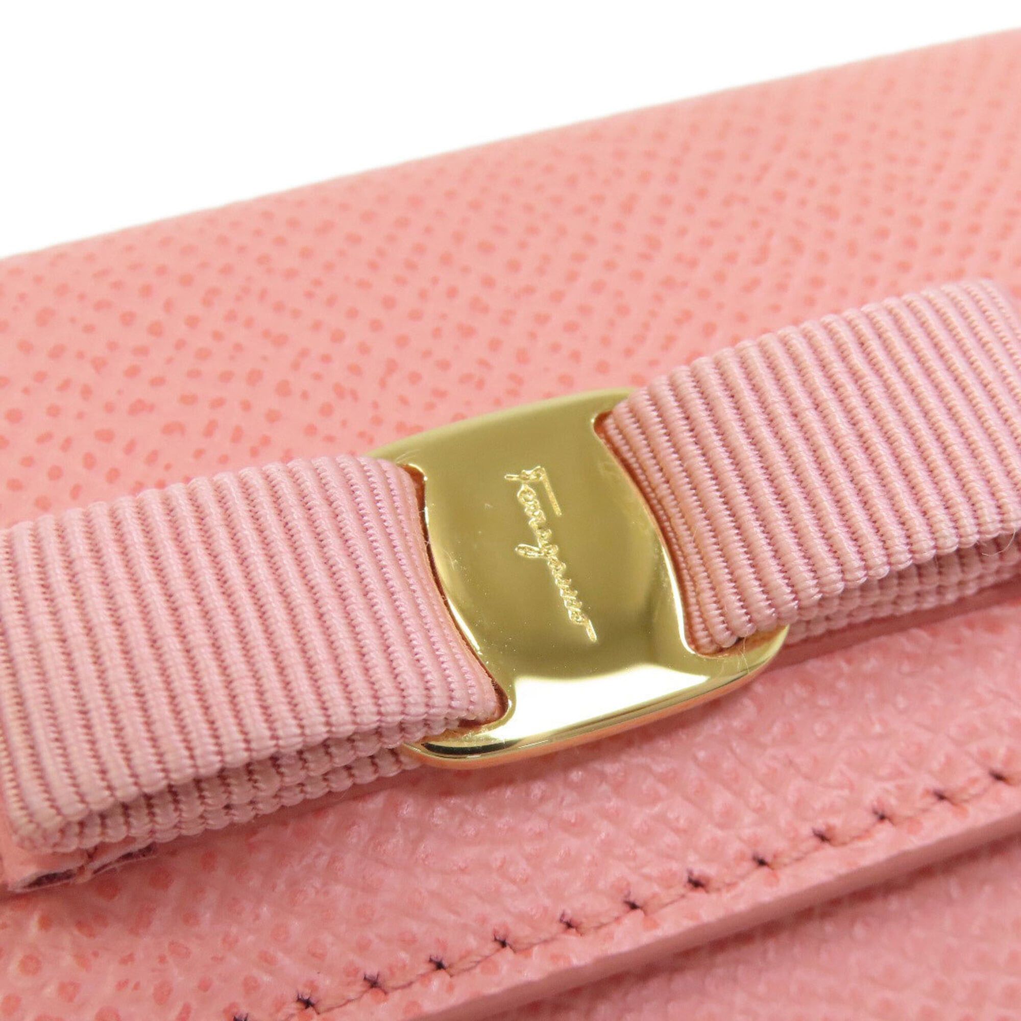 Salvatore Ferragamo Salvatore Ferragamo Vara Ribbon Bi-fold Wallet (with coin purse) Leather Women's Size ONE SIZE - 9 Thumbnail