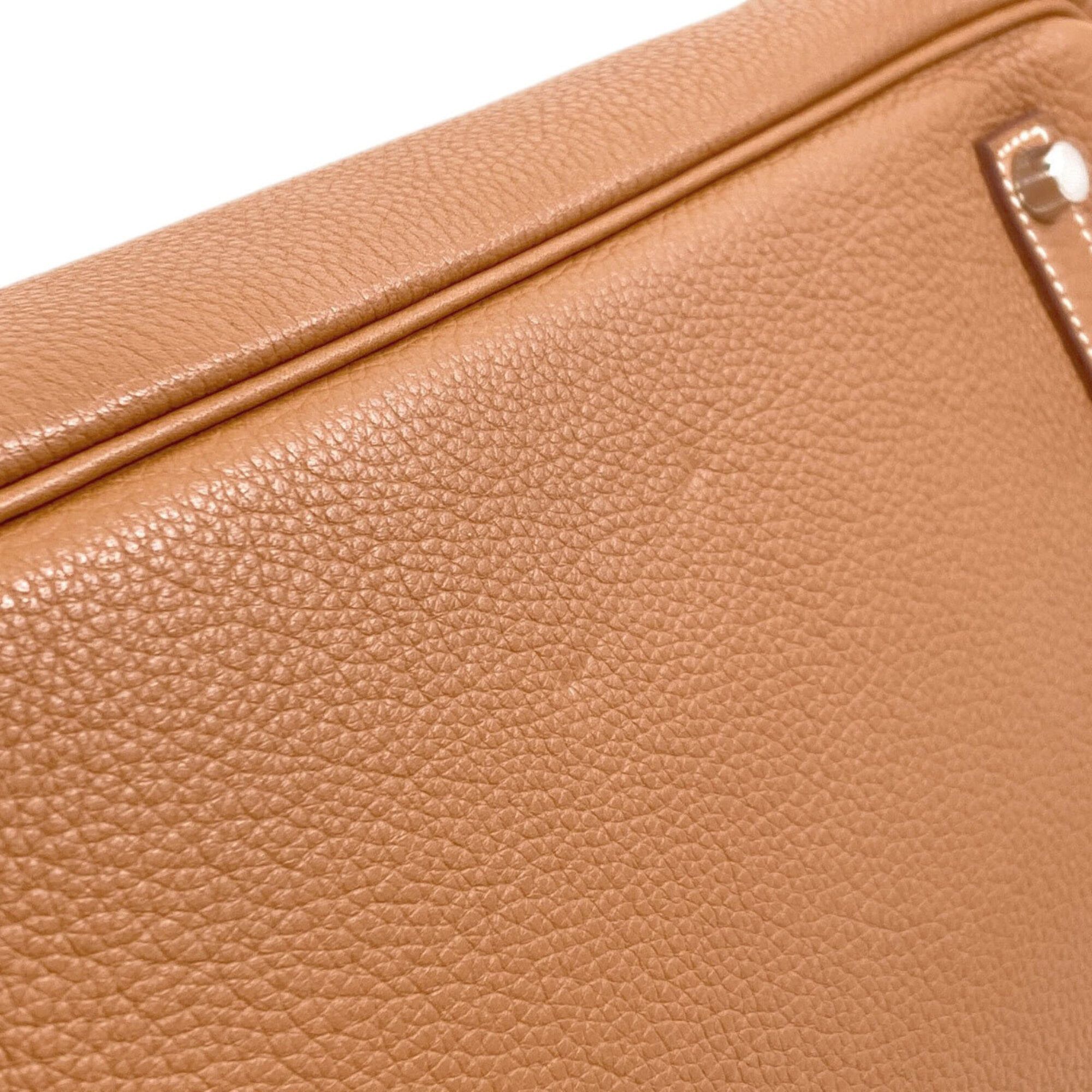 Hermes Hermes Birkin 35 Gold with Silver Hardware Handbag, Taurillon Leather, Women's HERMES Size ONE SIZE - 24 Thumbnail