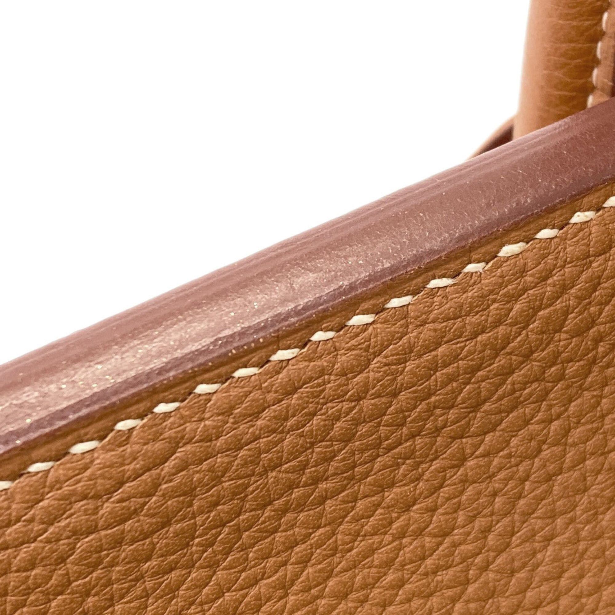 Hermes Hermes Birkin 35 Gold with Silver Hardware Handbag, Taurillon Leather, Women's HERMES Size ONE SIZE - 20 Thumbnail
