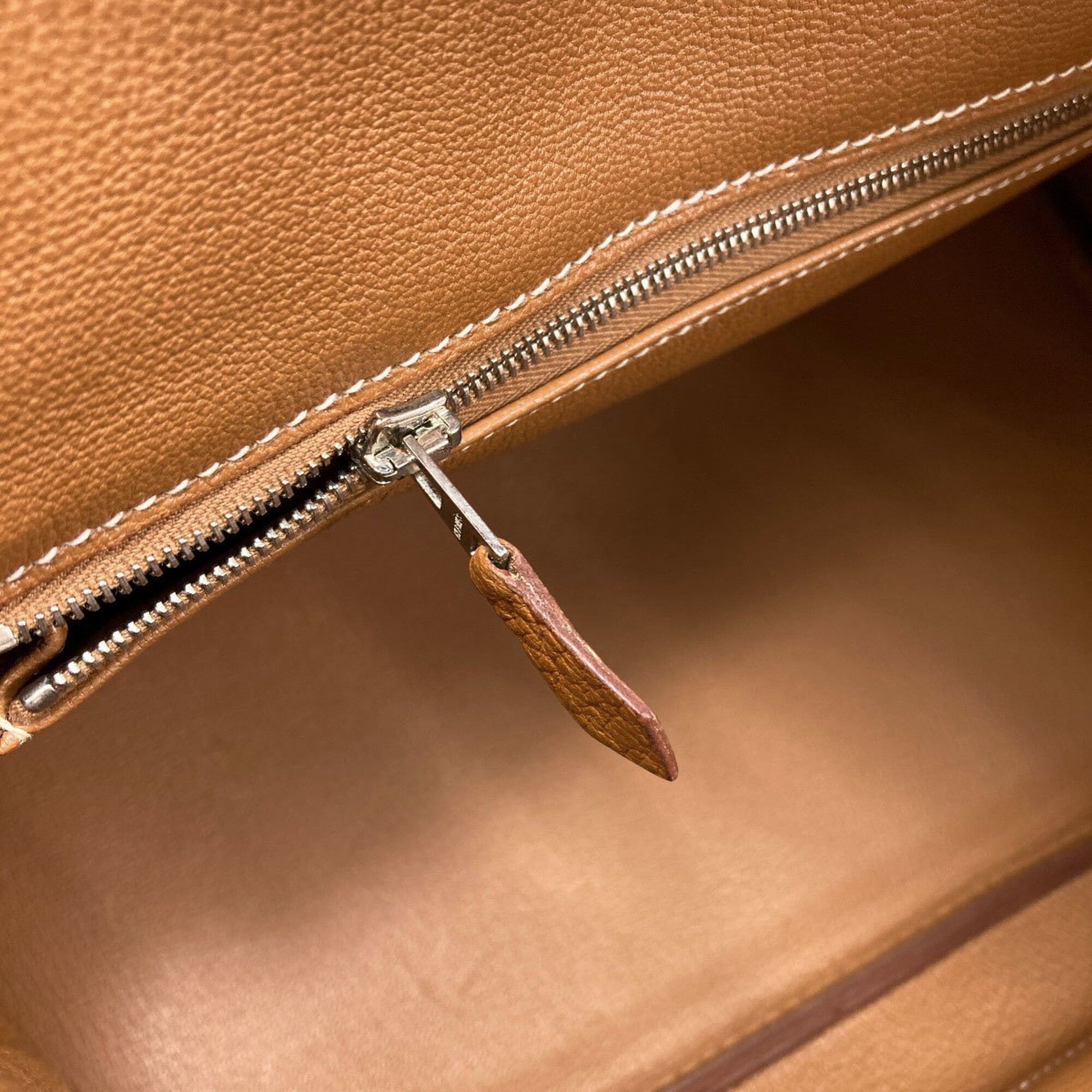 Hermes Hermes Birkin 35 Gold with Silver Hardware Handbag, Taurillon Leather, Women's HERMES Size ONE SIZE - 15 Thumbnail