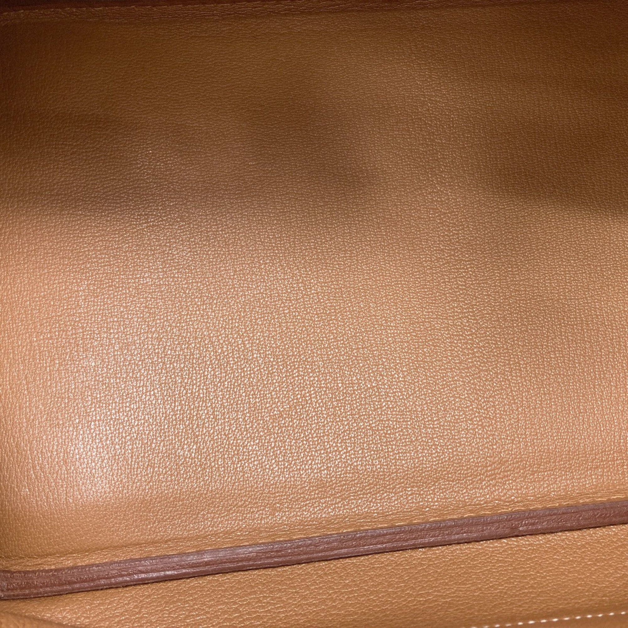 Hermes Hermes Birkin 35 Gold with Silver Hardware Handbag, Taurillon Leather, Women's HERMES Size ONE SIZE - 10 Thumbnail