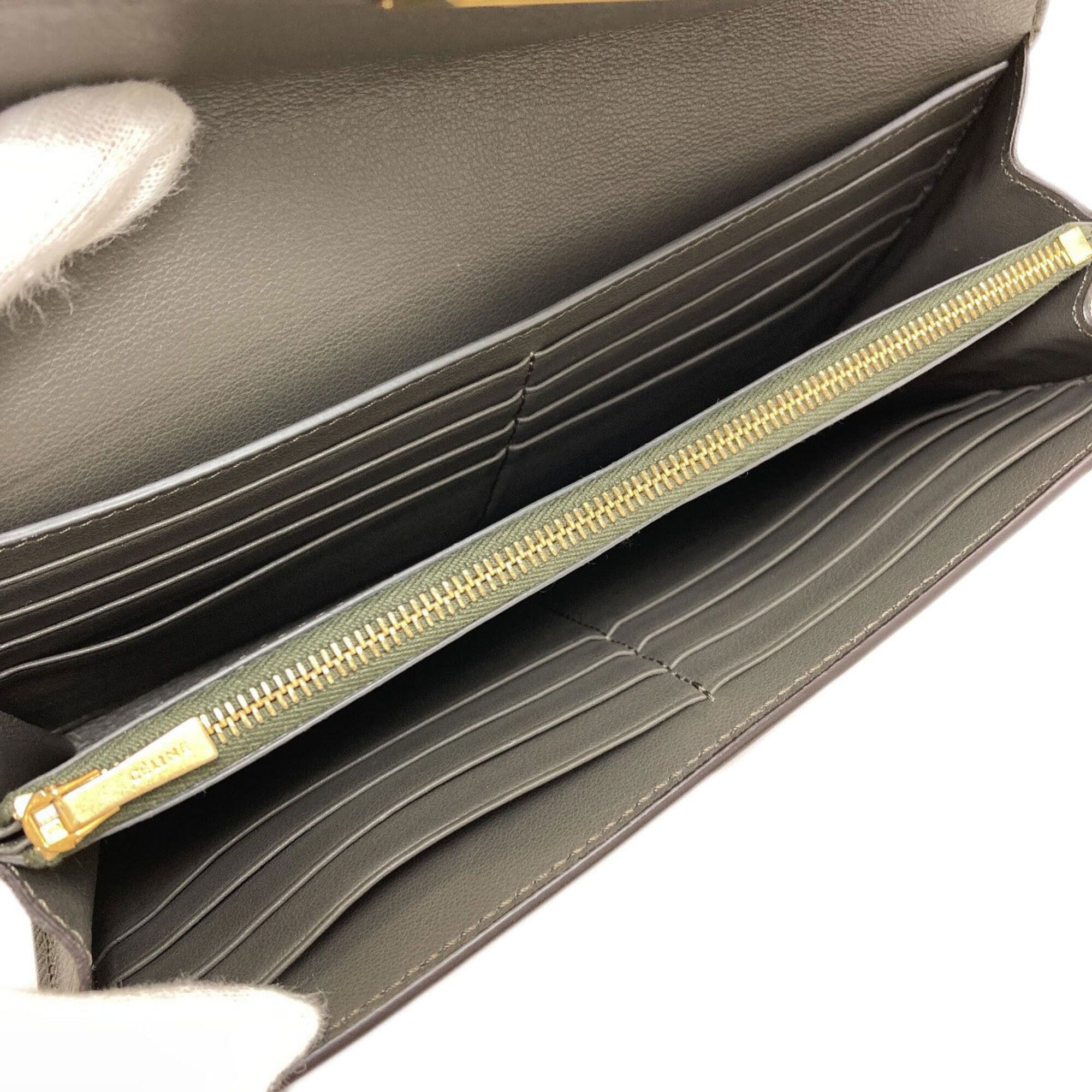 Celine Celine Trotter Long Wallet (with coin purse), Leather, Women's CELINE Size ONE SIZE - 5 Thumbnail