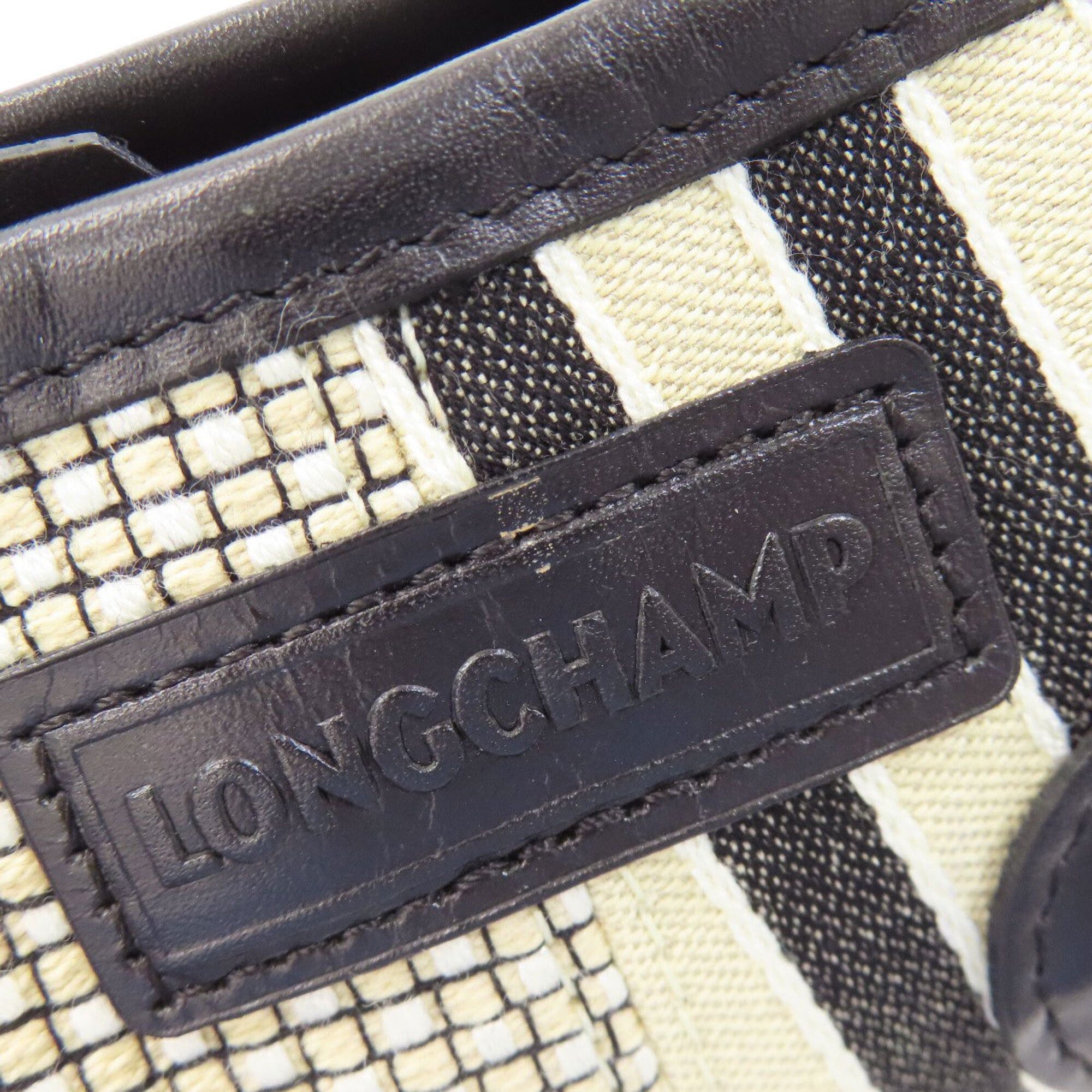 Longchamp Longchamp Logo Handbag Canvas Women's Size ONE SIZE - 10 Thumbnail