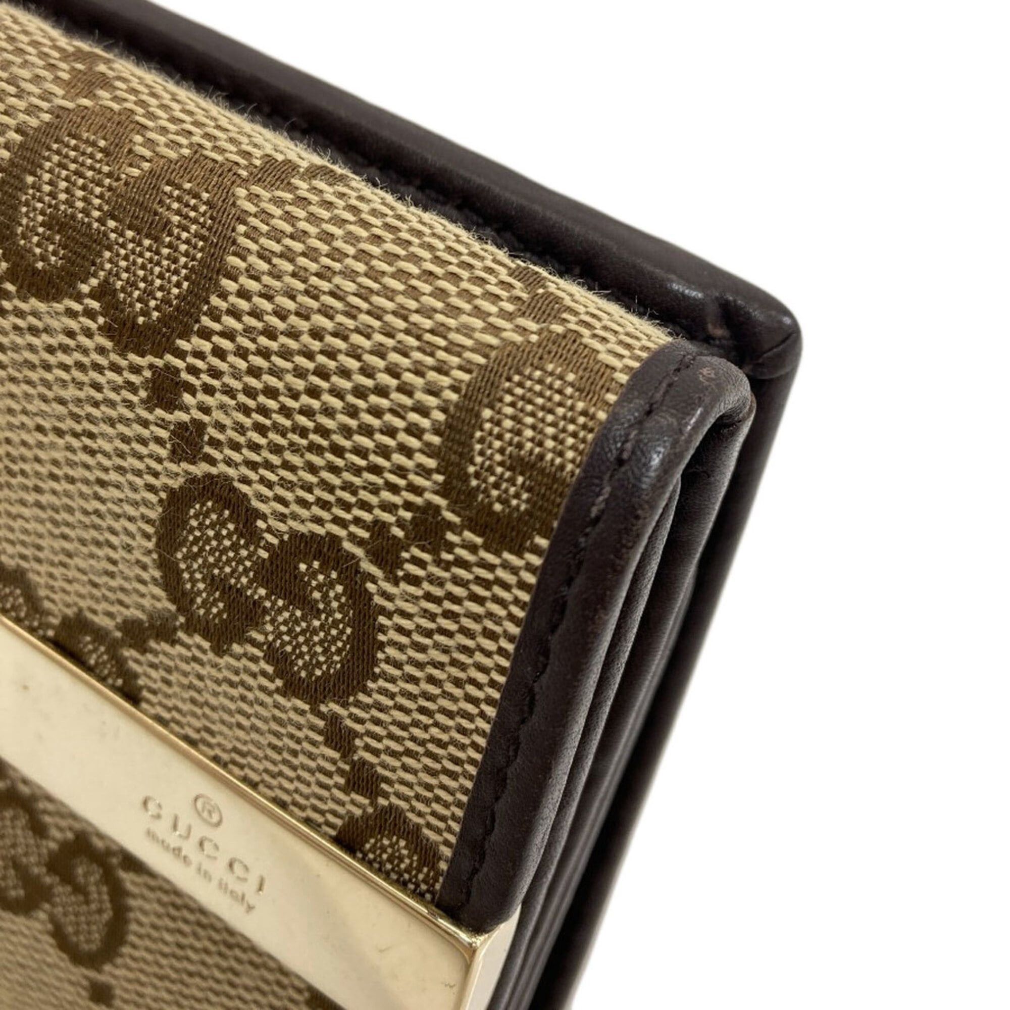 Gucci Gucci 257012 Tri-fold Wallet GG Long (with coin purse) Canvas Women's GUCCI Size ONE SIZE - 15 Thumbnail