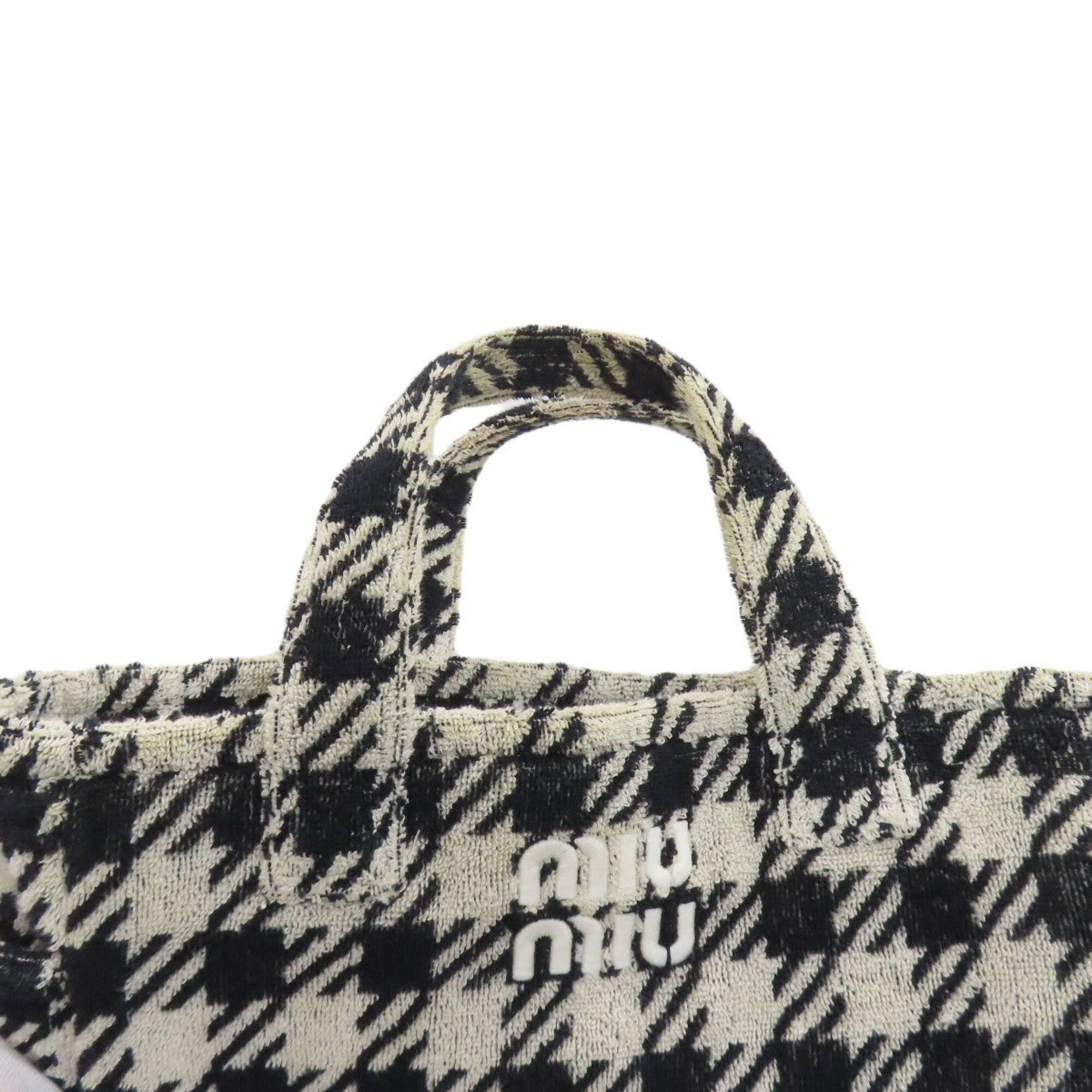 Miu Miu Miu Miu Miu 2-Way Handbag, Terry Cloth, Women's MIUMIU Size ONE SIZE - 17 Thumbnail