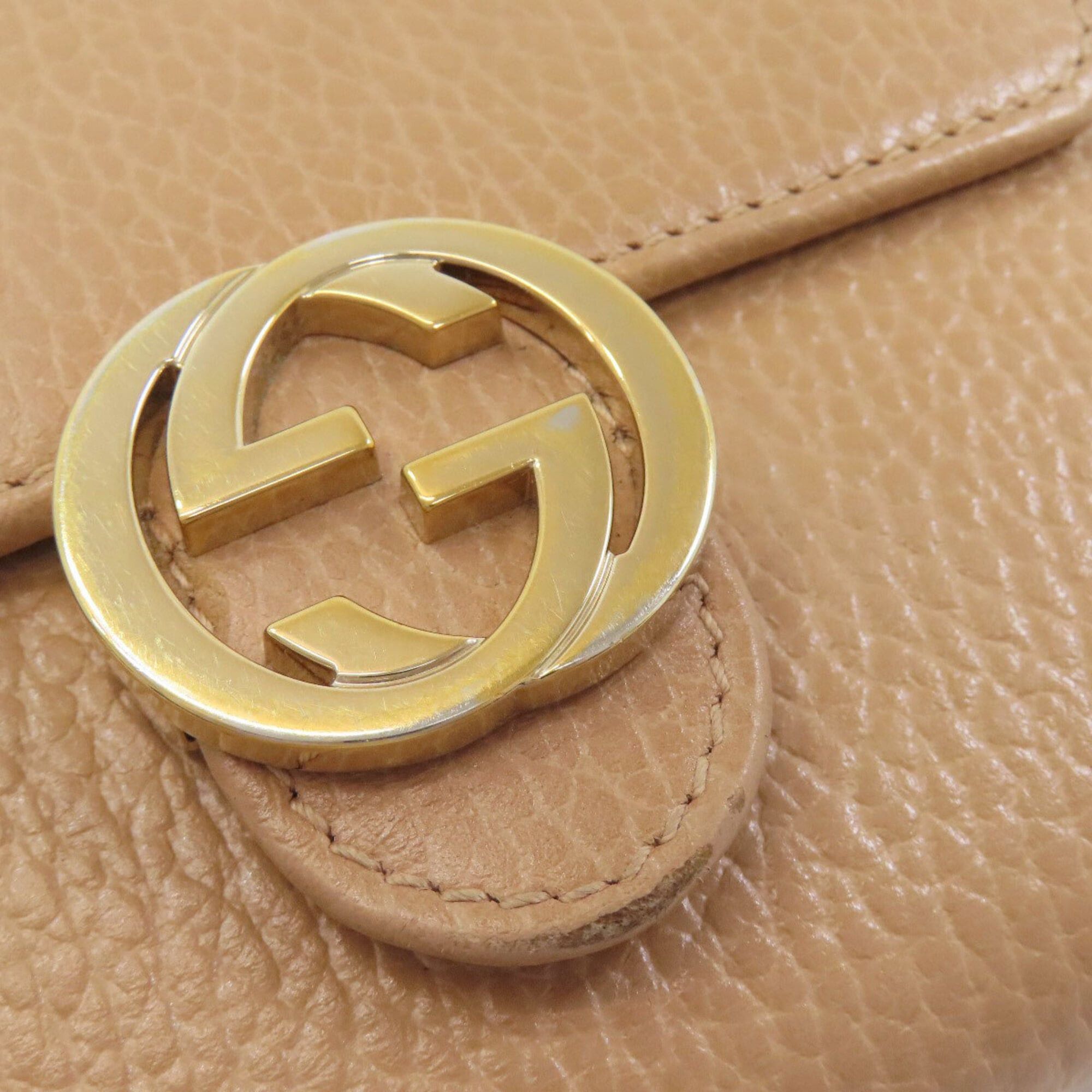 Gucci Gucci 615525 Interlocking G Outlet Bi-fold Wallet (with coin purse) Leather Women's GUCCI Size ONE SIZE - 9 Thumbnail