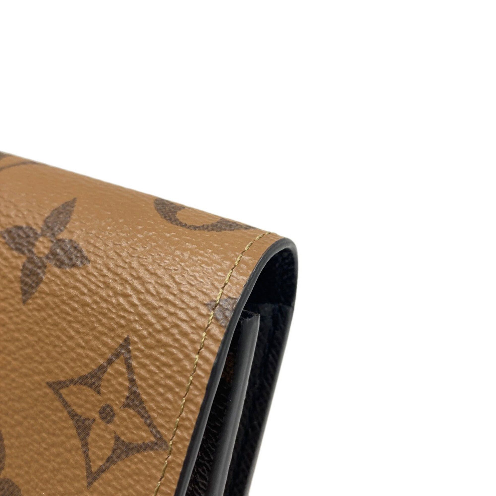 Louis Vuitton Louis Vuitton M82157 Portefeuille Emilie Long Wallet (with coin purse) Monogram Reverse Women's LOUIS VUITTON Size ONE SIZE - 14 Thumbnail