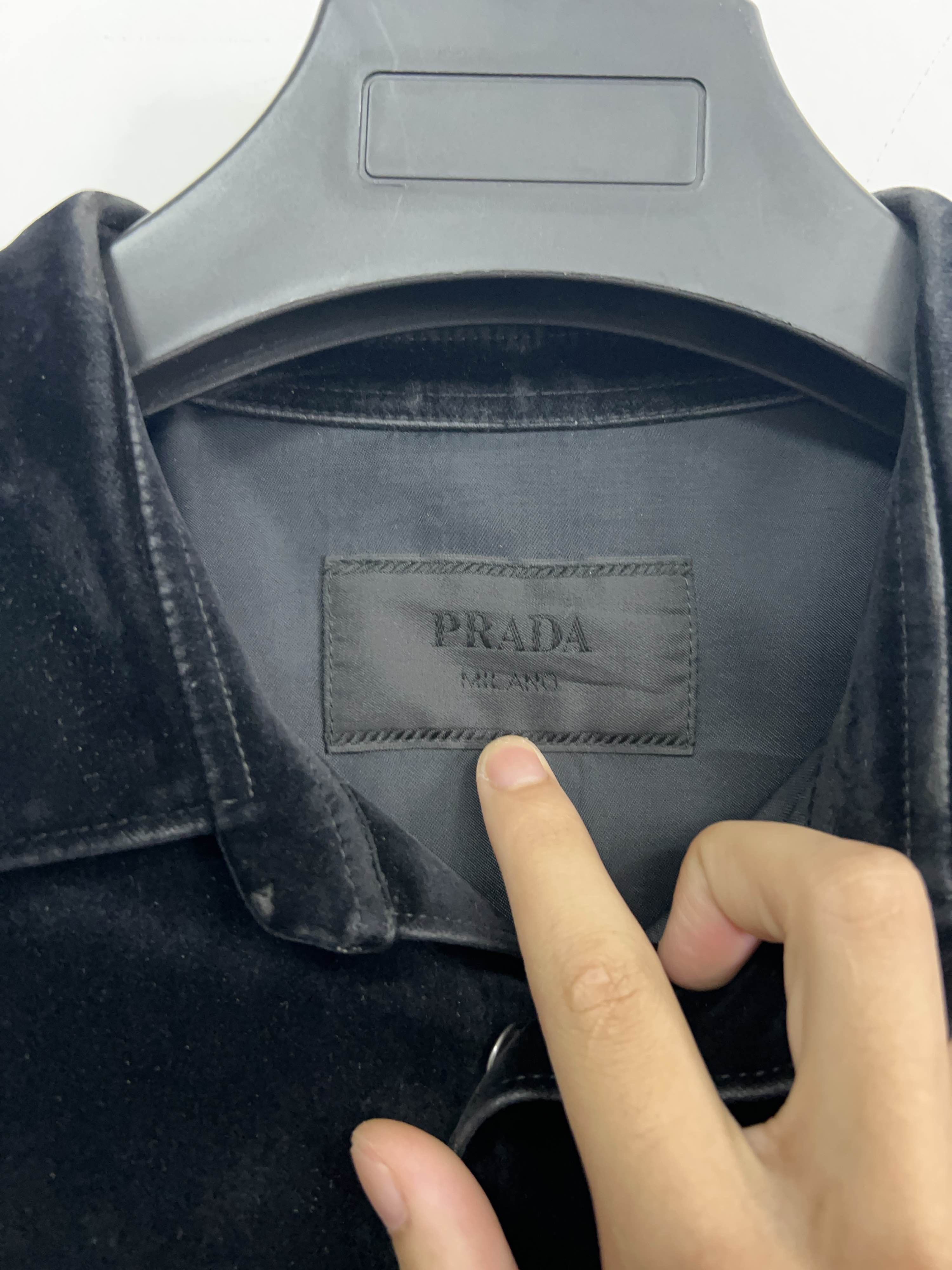 Prada Prada Black Logo Plaque Shirt Size L Size US L / EU 52-54 / 3 - 3 Thumbnail