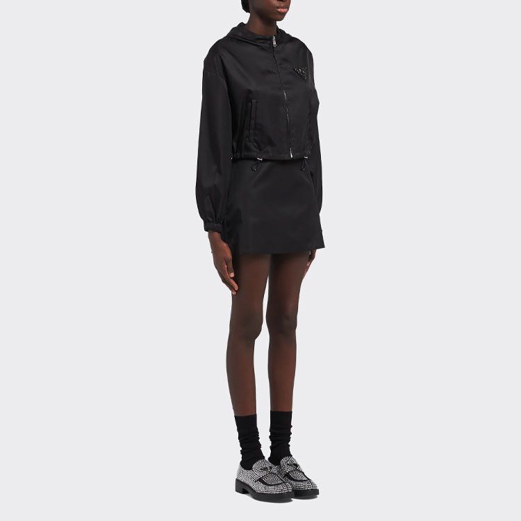 Prada Prada Beaded Logo Re-Nylon Mini Skirt Size 38 Size 26" / US 2 / IT 38 - 12 Thumbnail