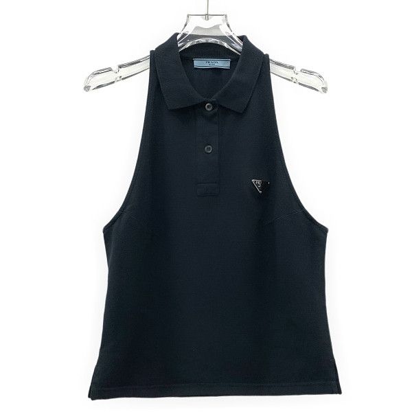 Prada Prada Logo Plaque Sleeveless Polo Top IT 42 Size M / US 6-8 / IT 42-44 - 8 Thumbnail