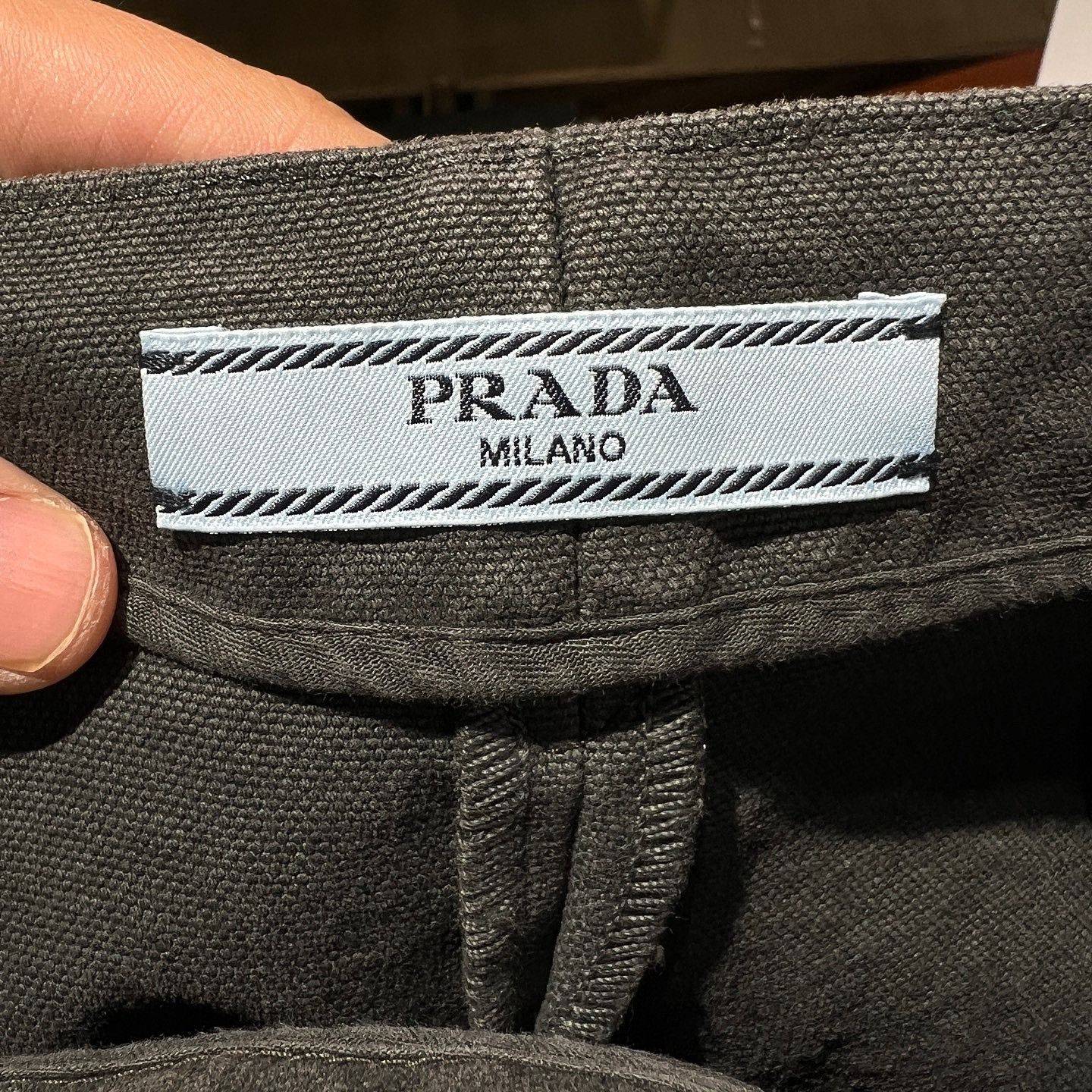 Prada Prada Raw Edge Mini Skirt Size 36 Size 25" / US 0 / IT 36 - 3 Thumbnail