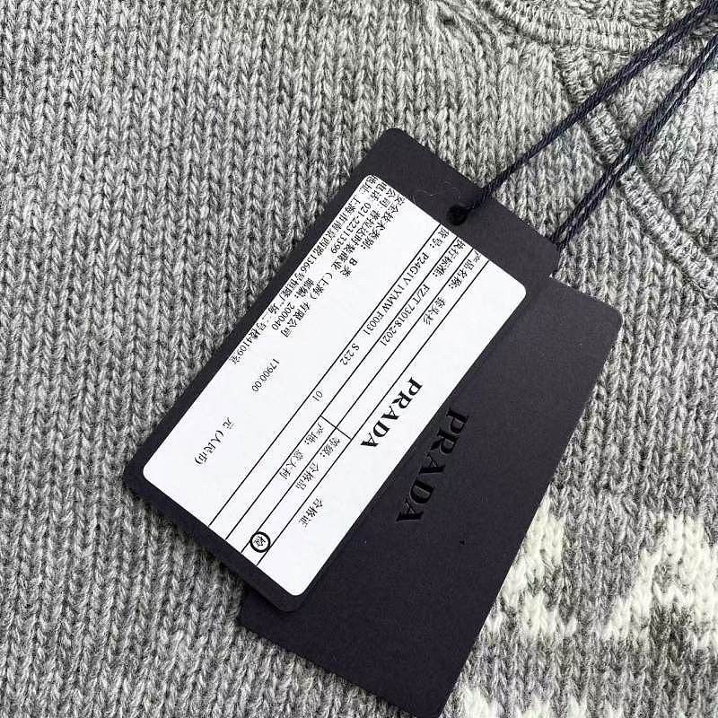 Prada Prada Logo Cashmere Blend Sweater Size 36 Size XS / US 0-2 / IT 36-38 - 6 Thumbnail