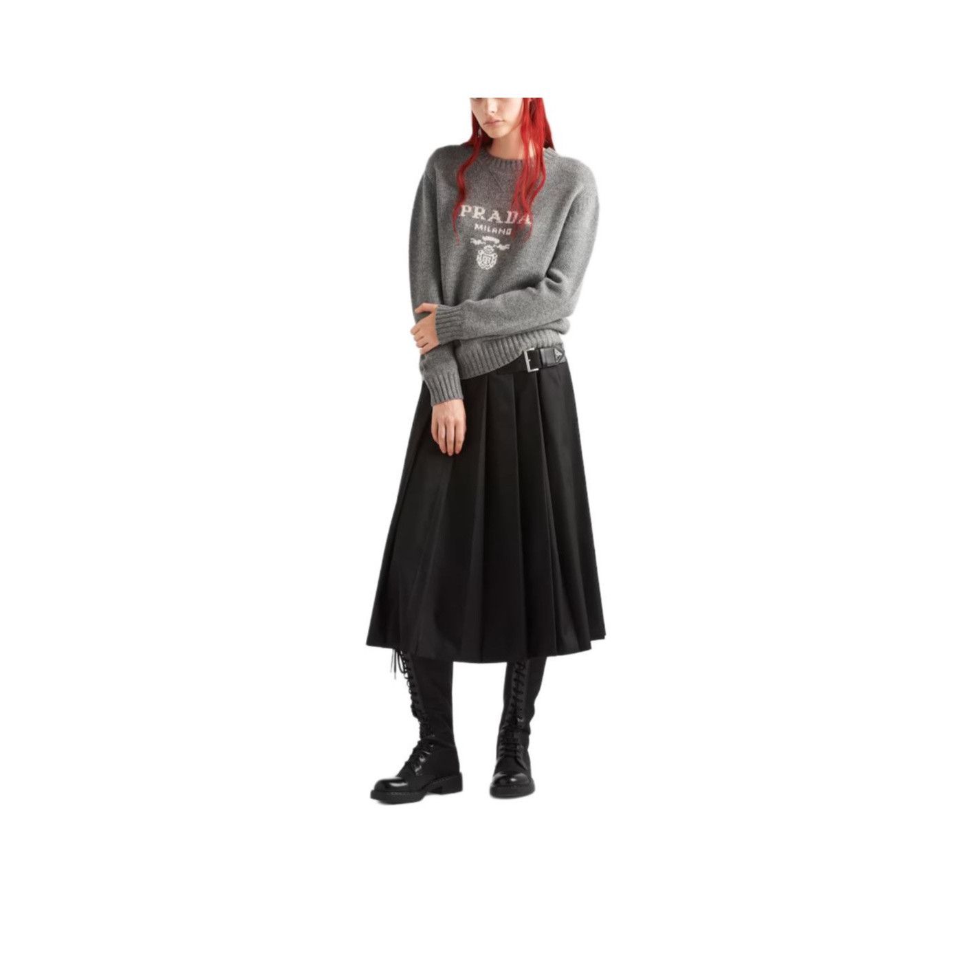 Prada Prada Logo Cashmere Blend Sweater Size 36 Size XS / US 0-2 / IT 36-38 - 8 Thumbnail