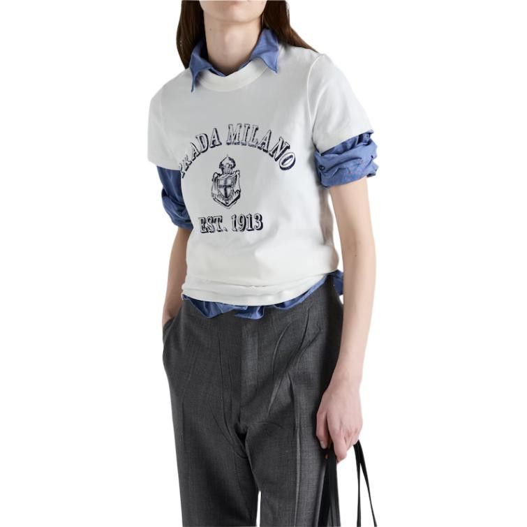 Prada Prada Logo Graphic T-Shirt Size S Size S / US 4 / IT 40 - 7 Thumbnail