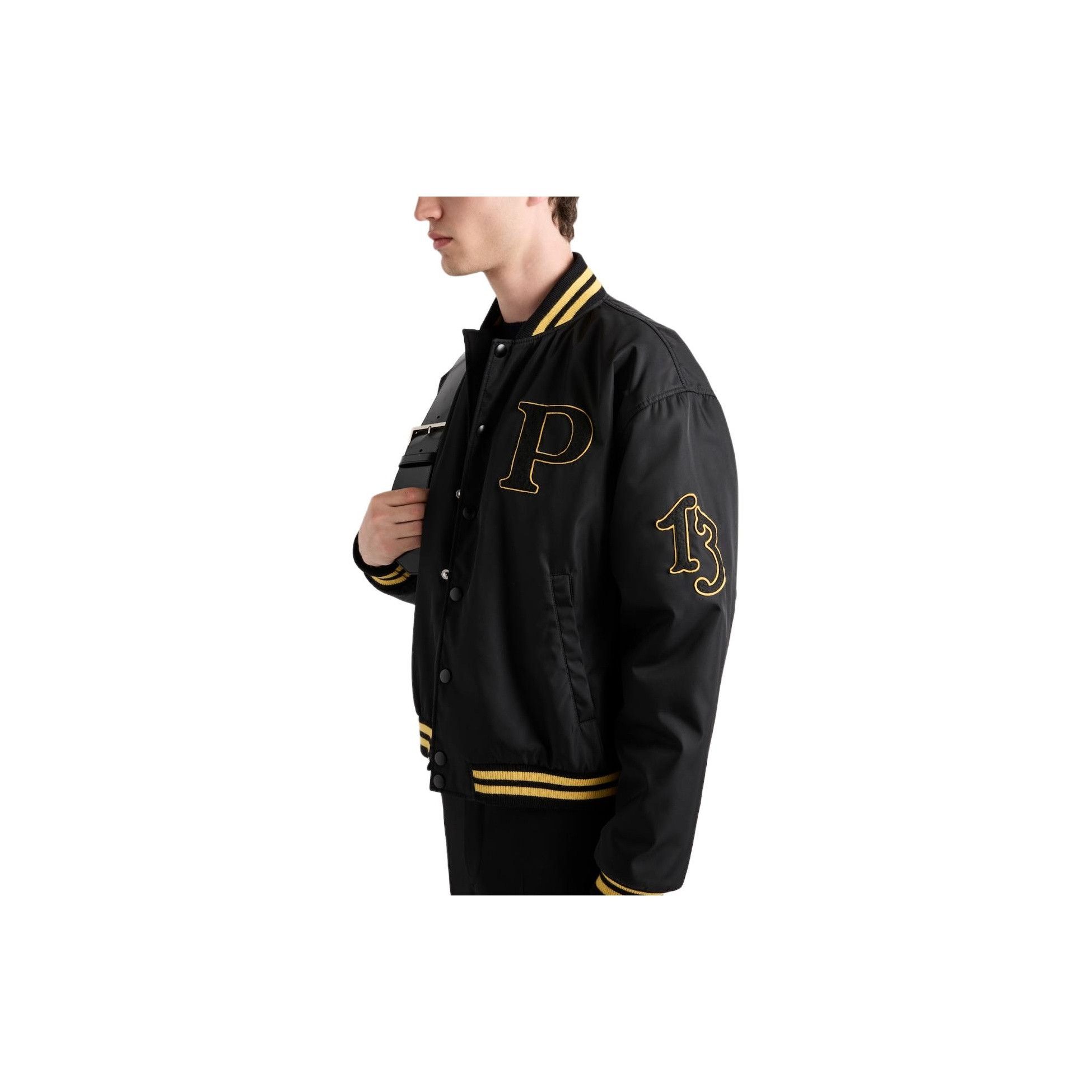 Prada Prada Letter Print Bomber Jacket Size M Size US M / EU 48-50 / 2 - 7 Thumbnail