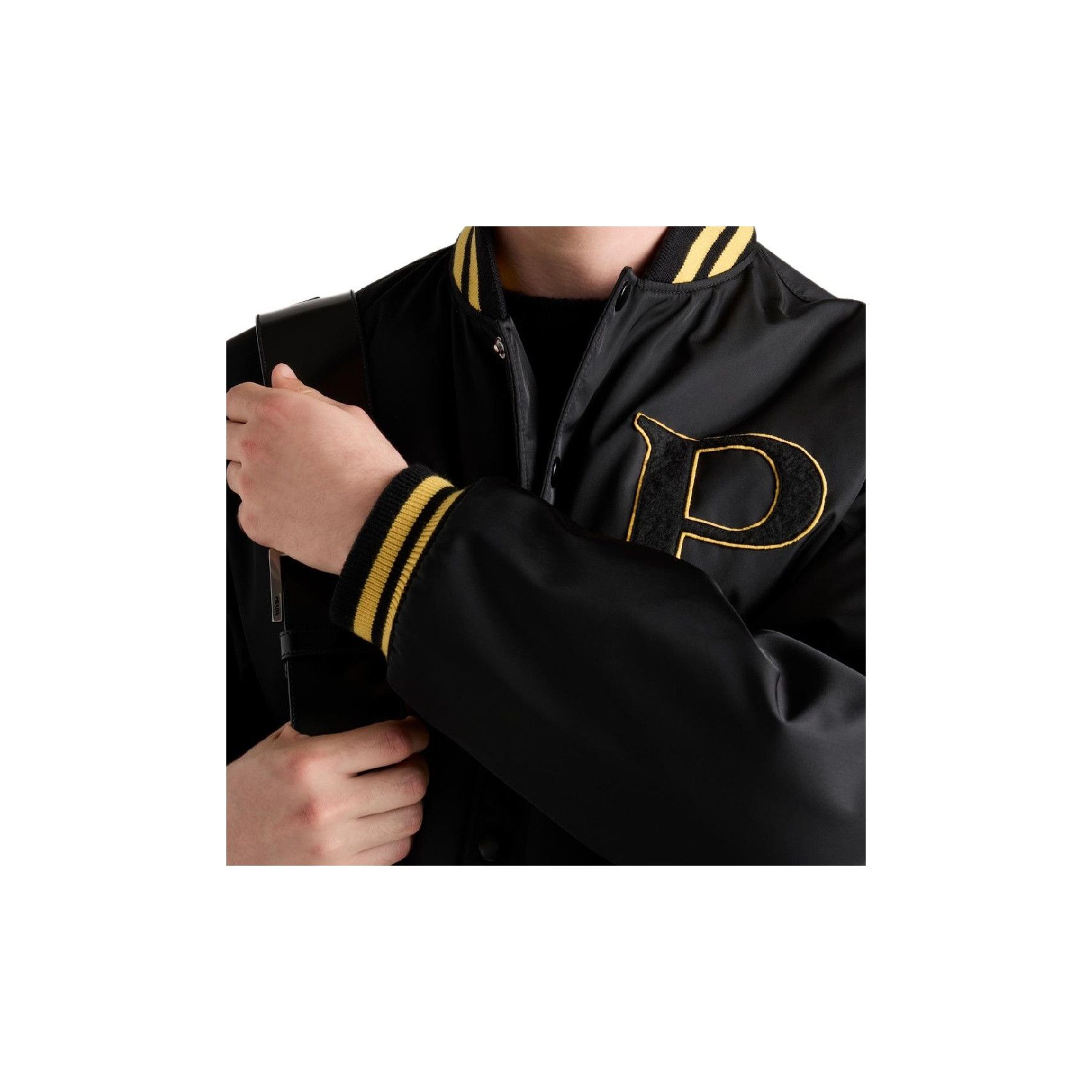 Prada Prada Letter Print Bomber Jacket Size M Size US M / EU 48-50 / 2 - 8 Thumbnail