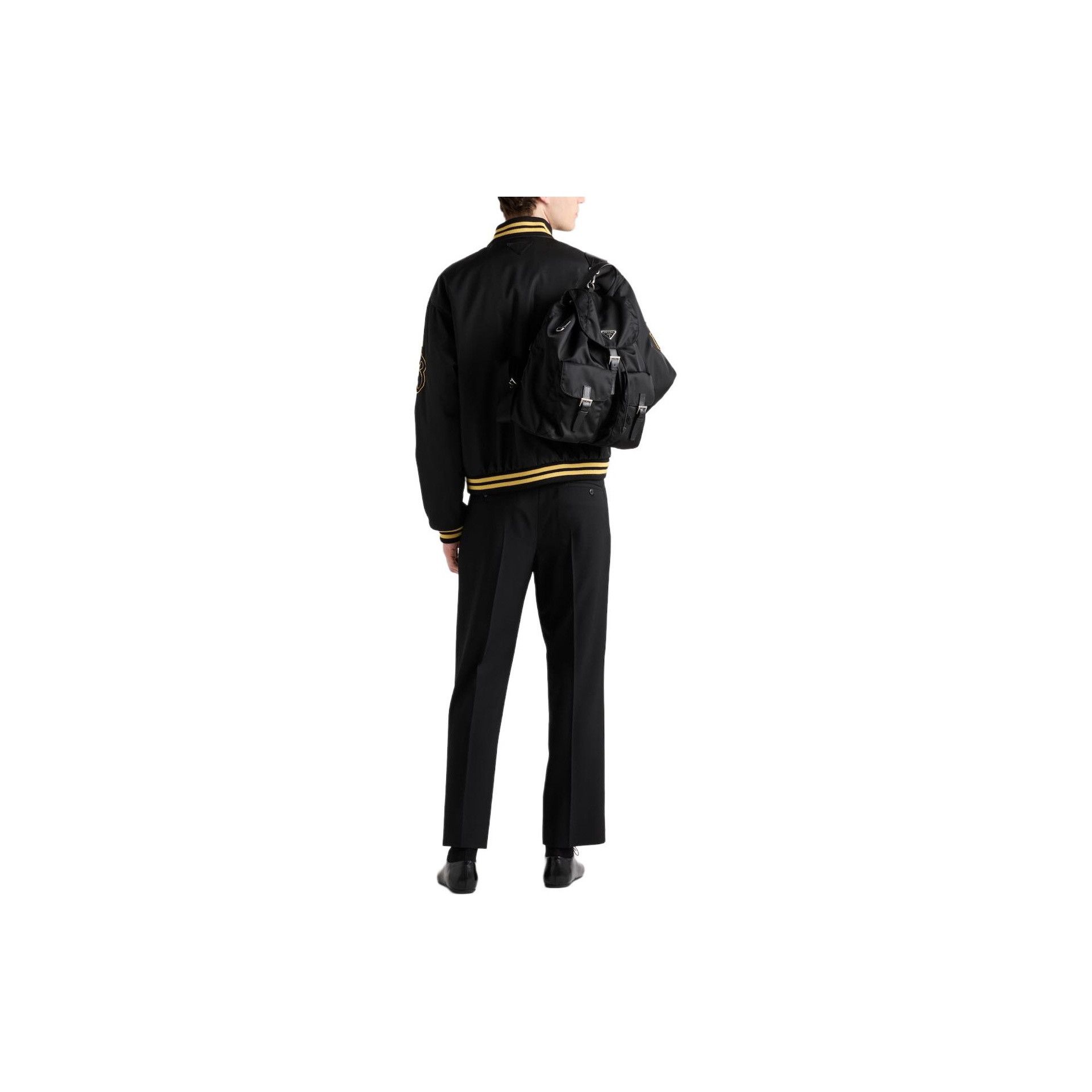 Prada Prada Letter Print Bomber Jacket Size M Size US M / EU 48-50 / 2 - 6 Thumbnail