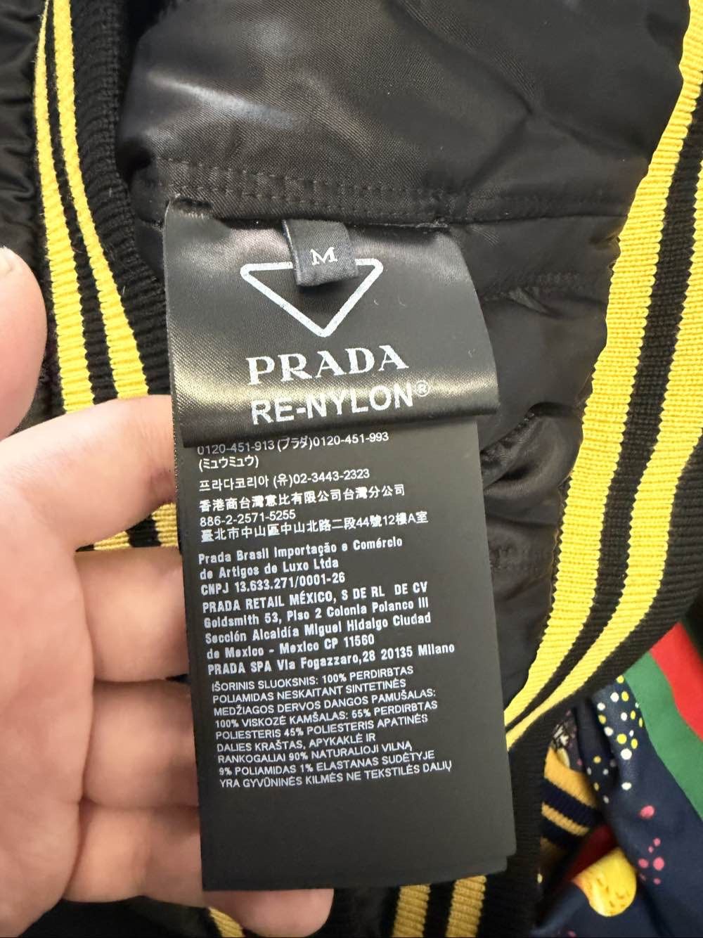 Prada Prada Letter Print Bomber Jacket Size M Size US M / EU 48-50 / 2 - 4 Thumbnail