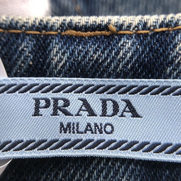 Prada Prada Blue Logo Patch Jeans Size 27 Size 27" / US 4 / IT 40 - 3 Thumbnail