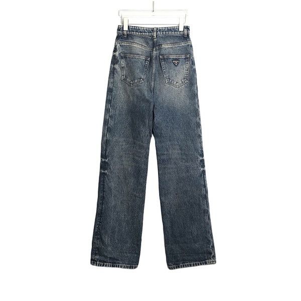 Prada Prada Blue Logo Patch Jeans Size 27 Size 27" / US 4 / IT 40 - 2 Thumbnail