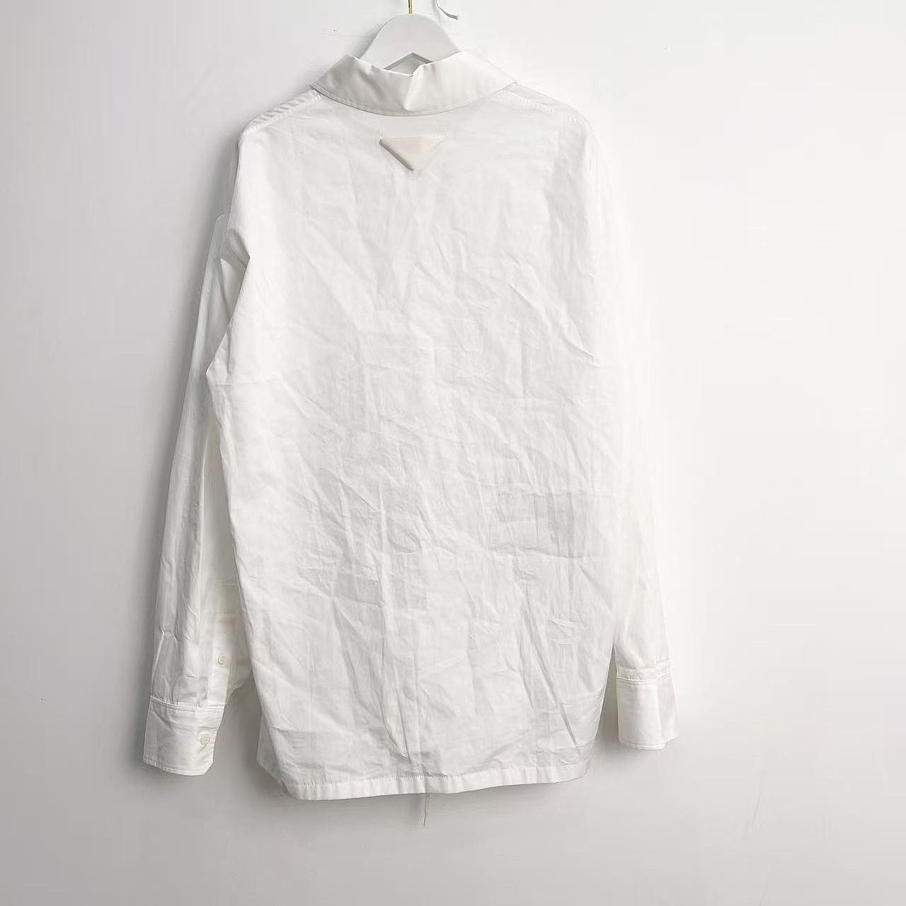 Prada Prada Lace-Up Front Cotton Shirt White Size 40 Size S / US 4 / IT 40 - 2 Thumbnail