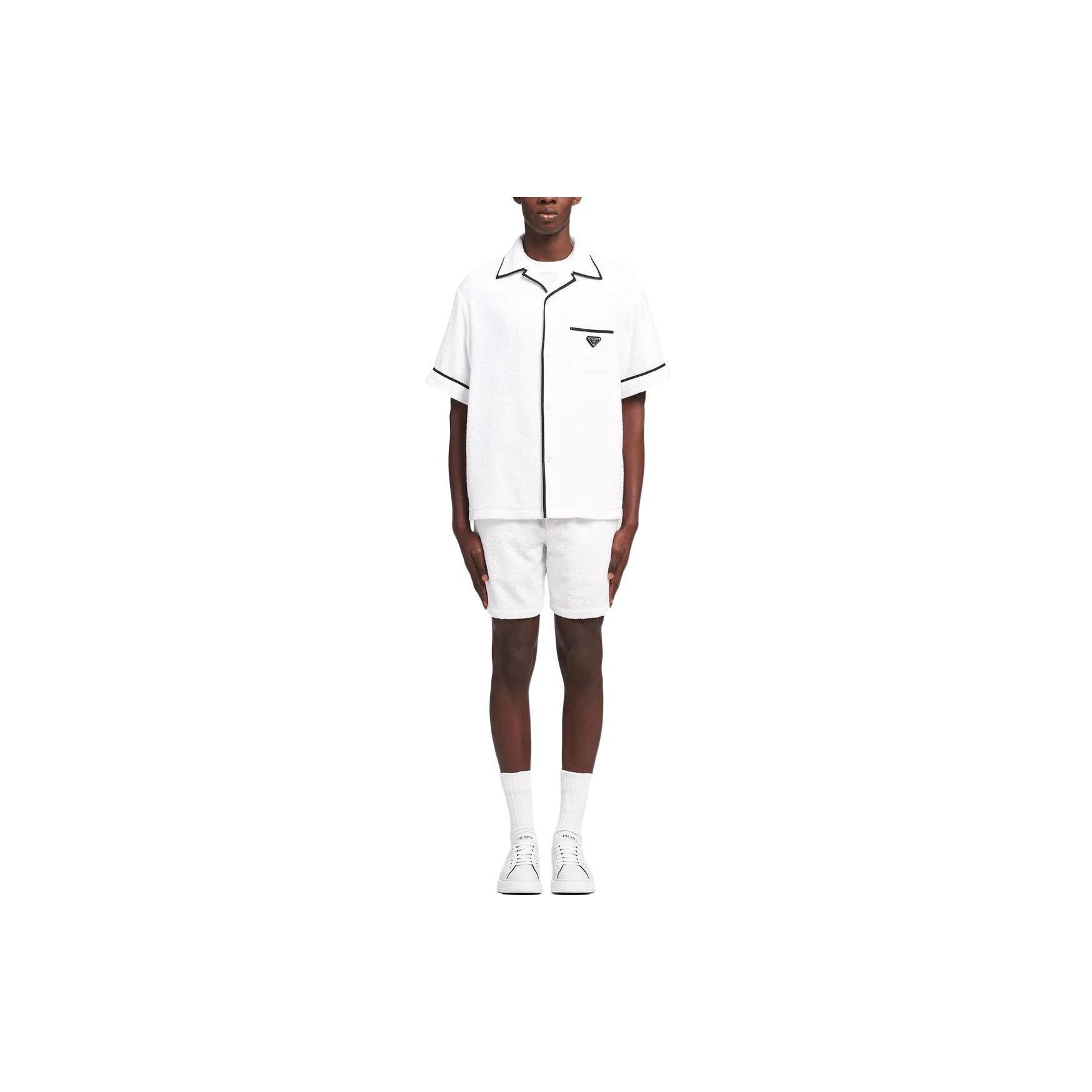 Prada Prada Terry Cloth Logo Shirt Size XL Size US XL / EU 56 / 4 - 6 Thumbnail