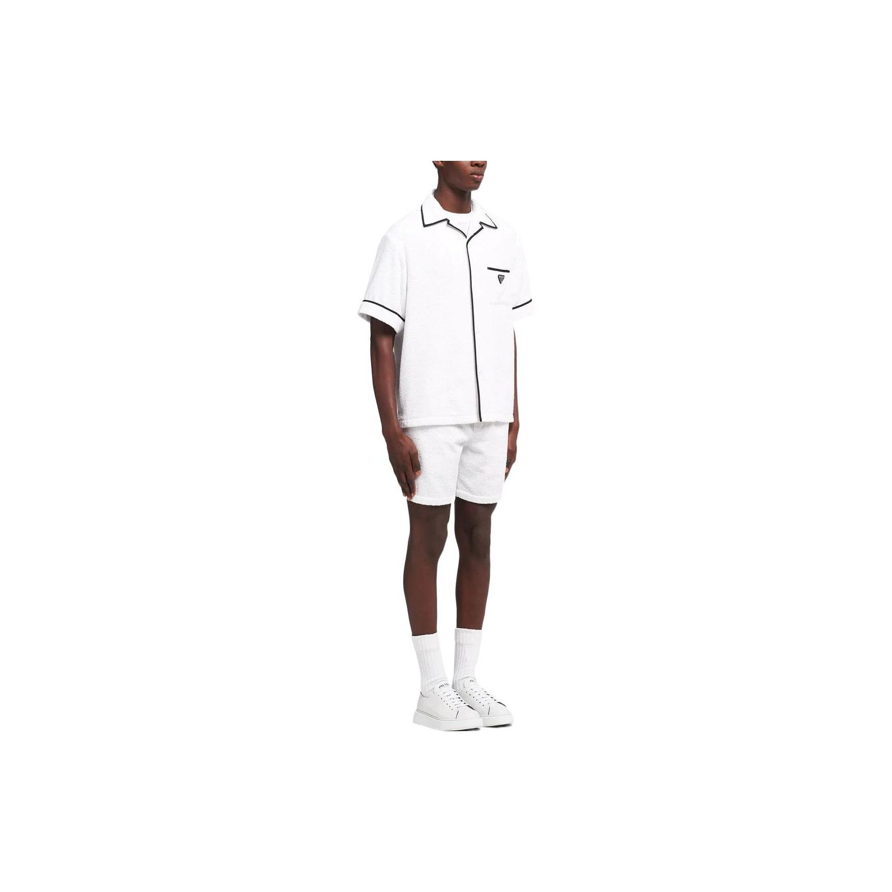 Prada Prada Terry Cloth Logo Shirt Size XL Size US XL / EU 56 / 4 - 7 Thumbnail