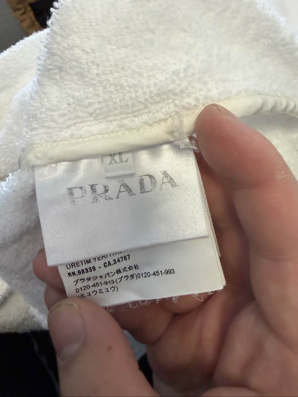 Prada Prada Terry Cloth Logo Shirt Size XL Size US XL / EU 56 / 4 - 4 Thumbnail