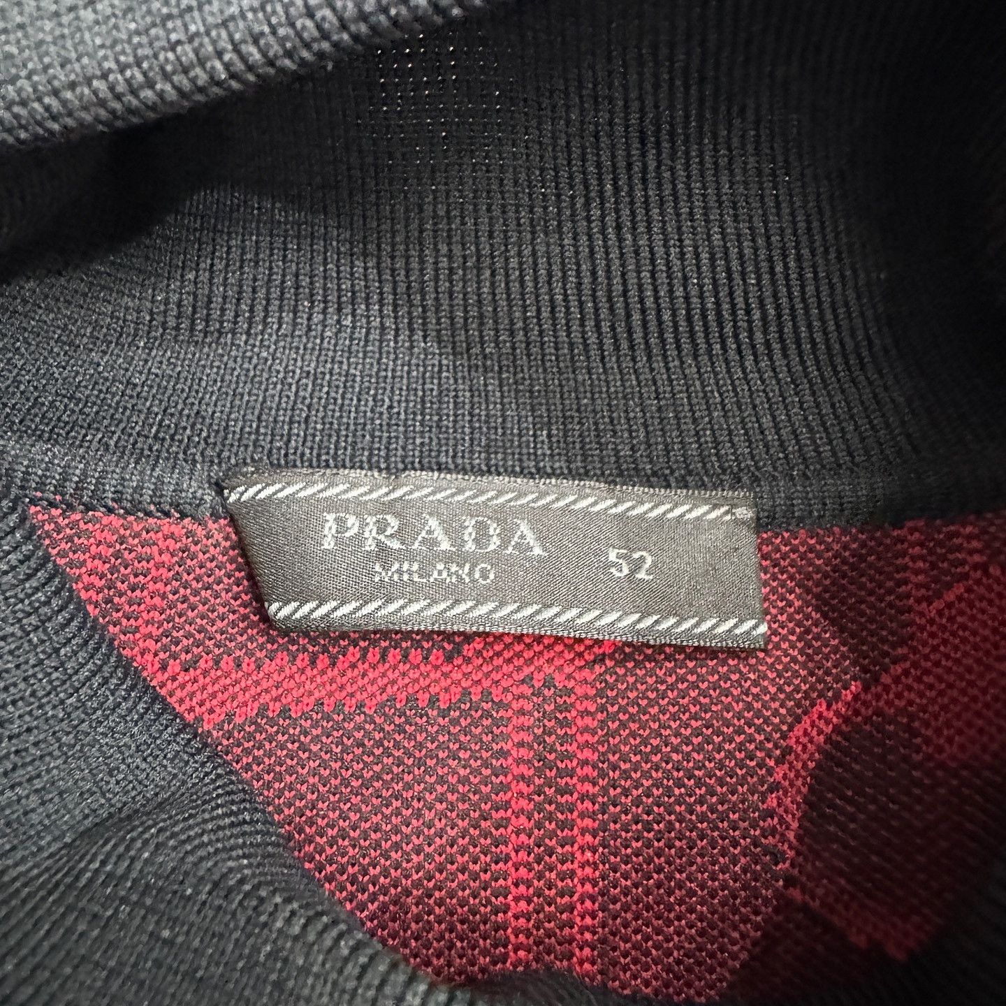 Prada Prada Monogram Short Sleeve Turtleneck Sweater Size L Size US L / EU 52-54 / 3 - 3 Thumbnail