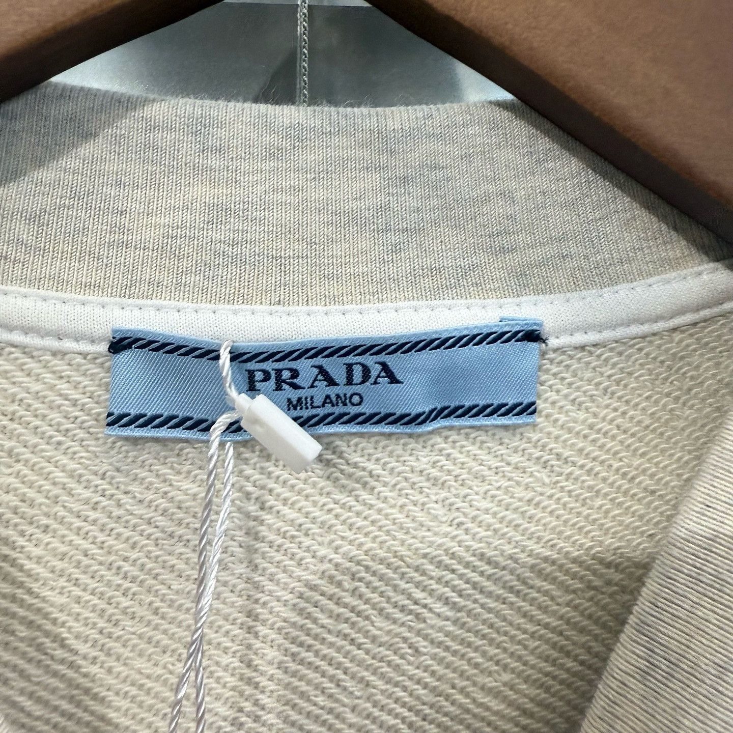 Prada Prada Logo Graphic Sweatshirt Beige Size XS Size XS / US 0-2 / IT 36-38 - 3 Thumbnail