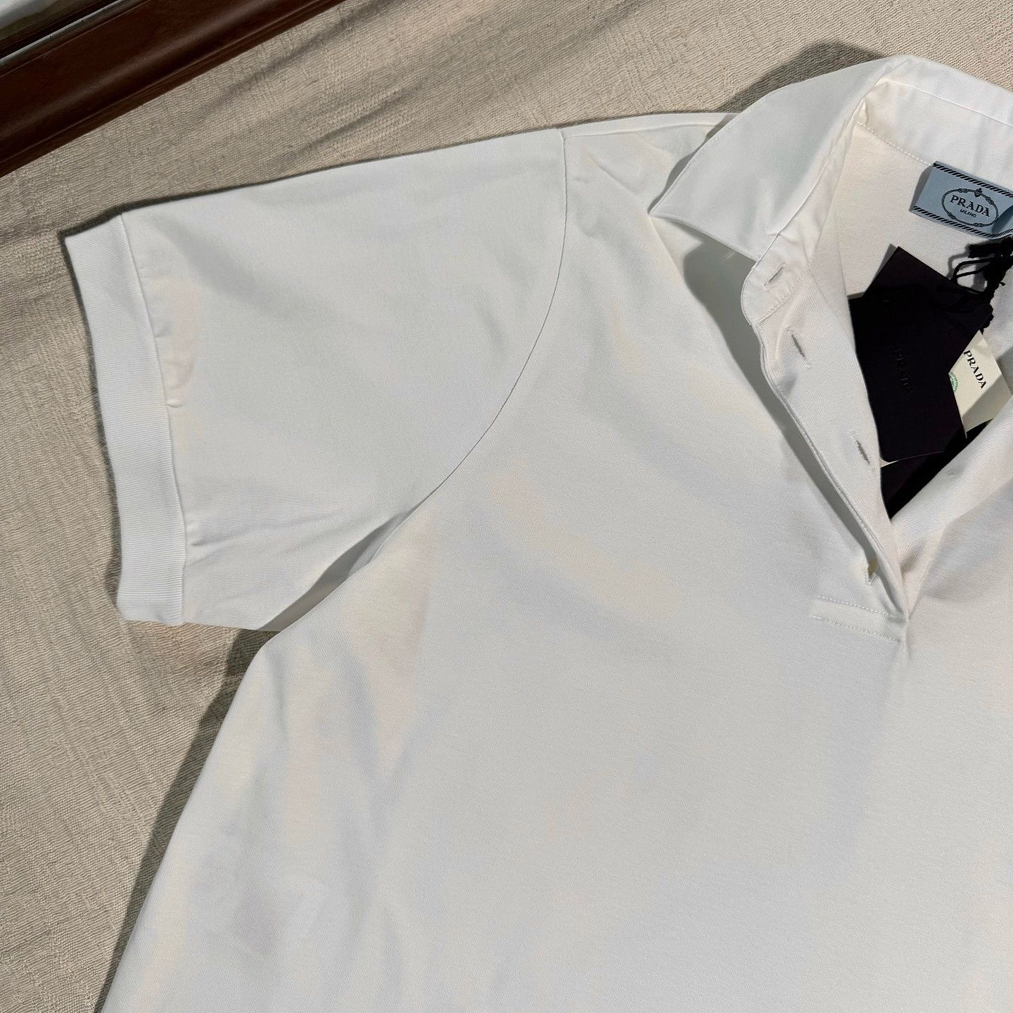 Prada Prada Logo Embroidered Polo Shirt Size XS Size US XS / EU 42 / 0 - 8 Thumbnail