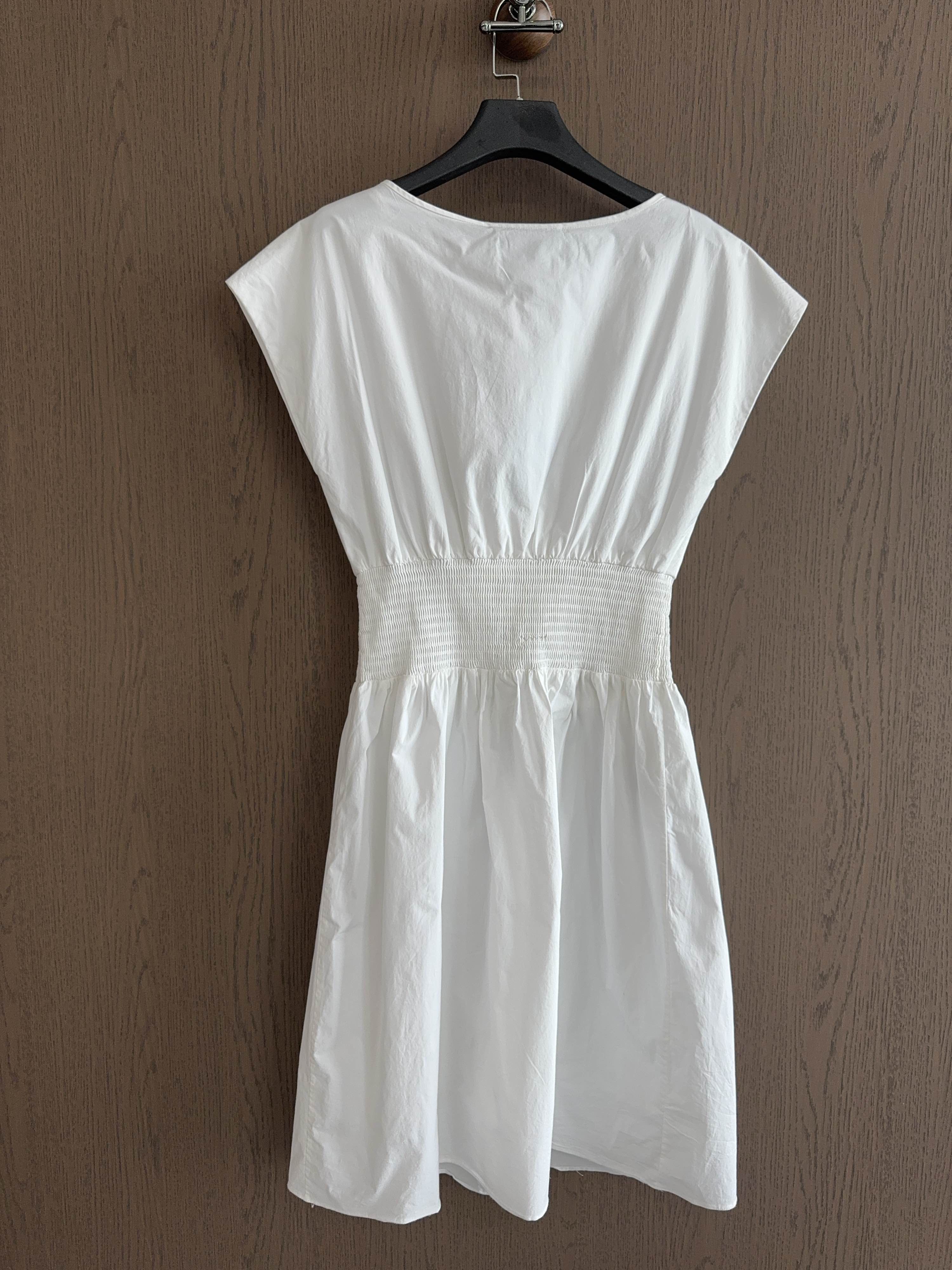 Prada Prada Triangle Logo Cotton Dress Size 40 Size S / US 4 / IT 40 - 2 Thumbnail