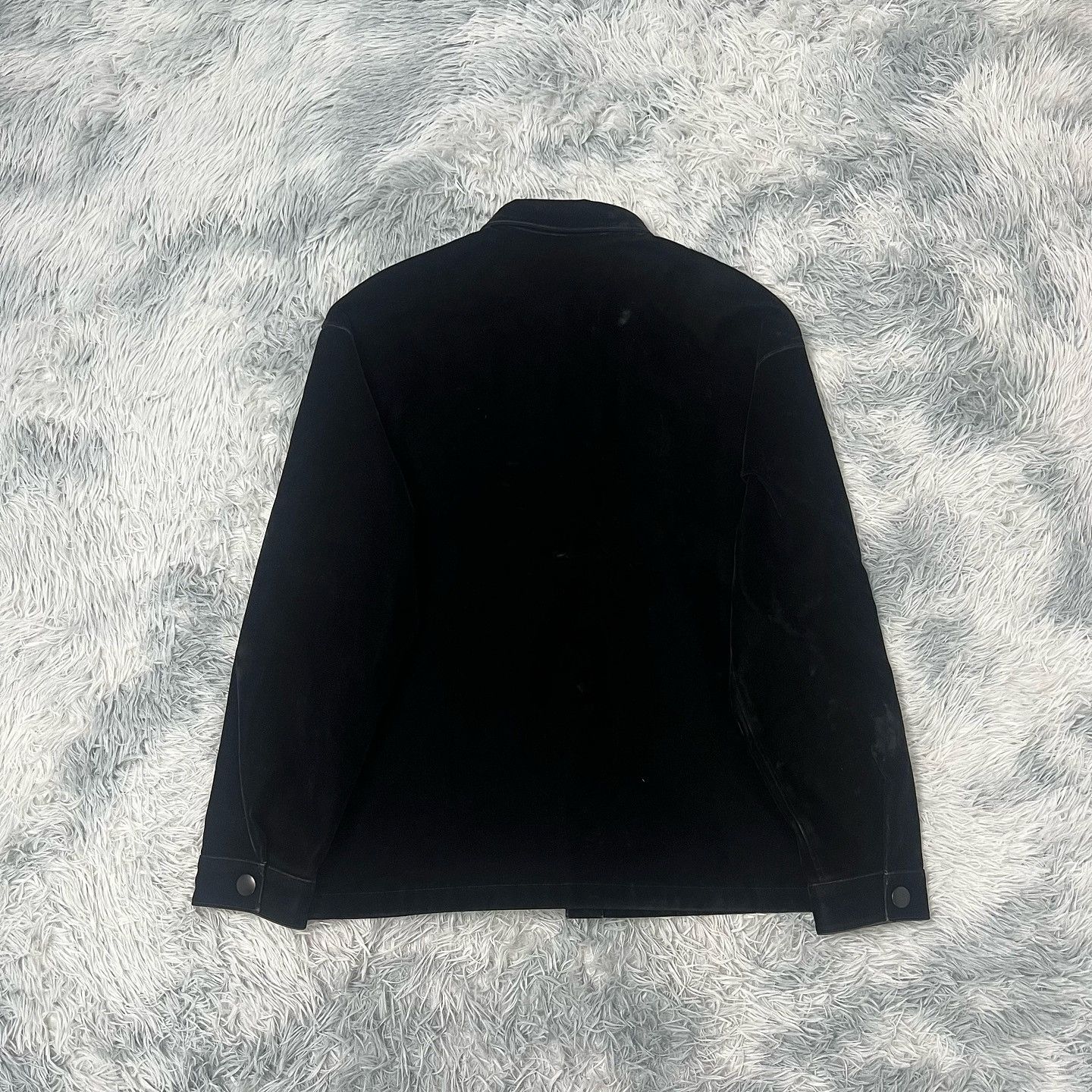 Prada Prada Velvet Logo Patch Shirt Black Size S Size US S / EU 44-46 / 1 - 2 Thumbnail